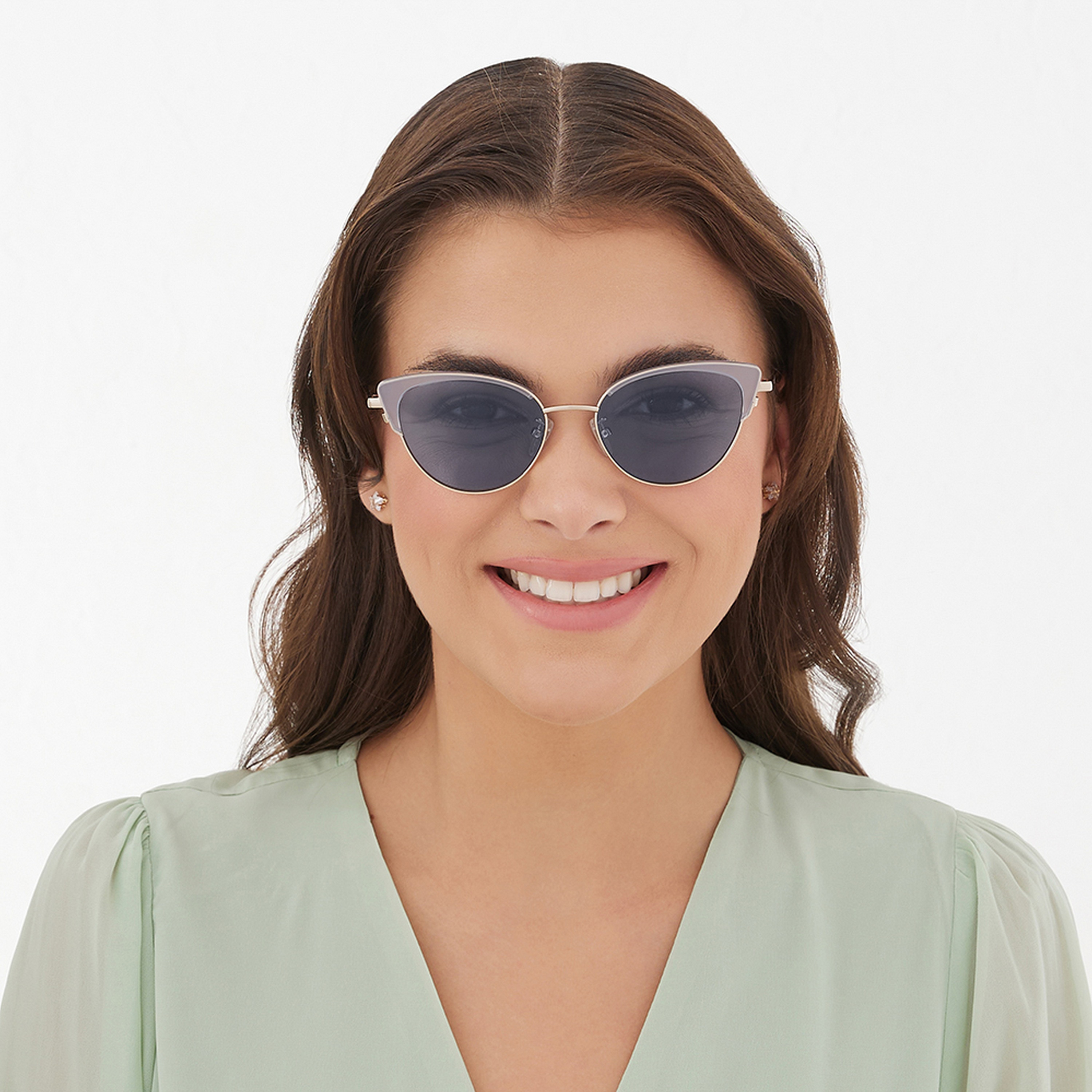 30Sundays Women Blue Lens 51 mm Cat Eye Sunglasses | 30S-000291-0202-women-sunglasses-image-4