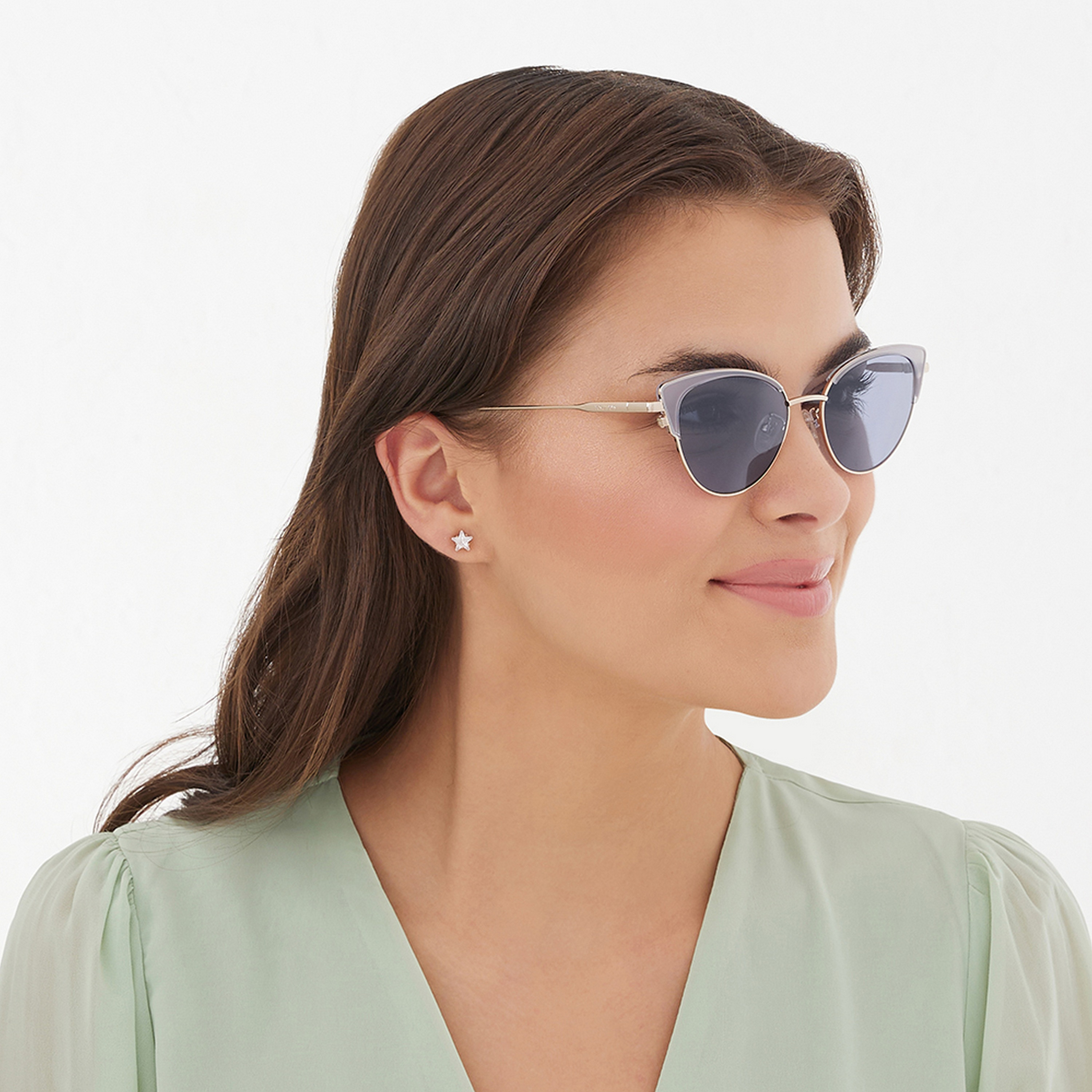 30Sundays Women Blue Lens 51 mm Cat Eye Sunglasses | 30S-000291-0202-women-sunglasses-image-5