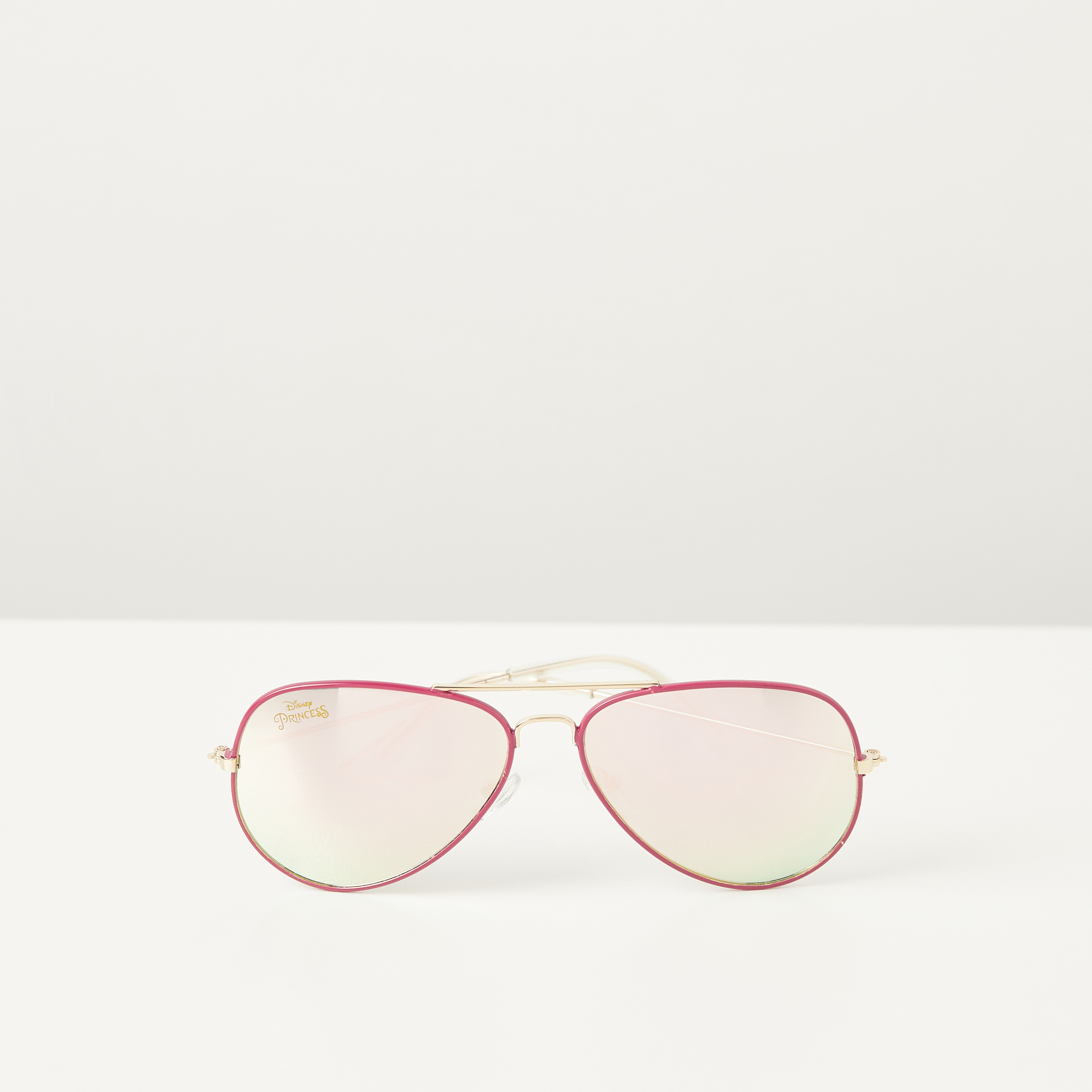Disney Princess Print Full Rim Tinted Aviator Sunglasses with Nose Pads-girls-accessories-sunglasses-image-1