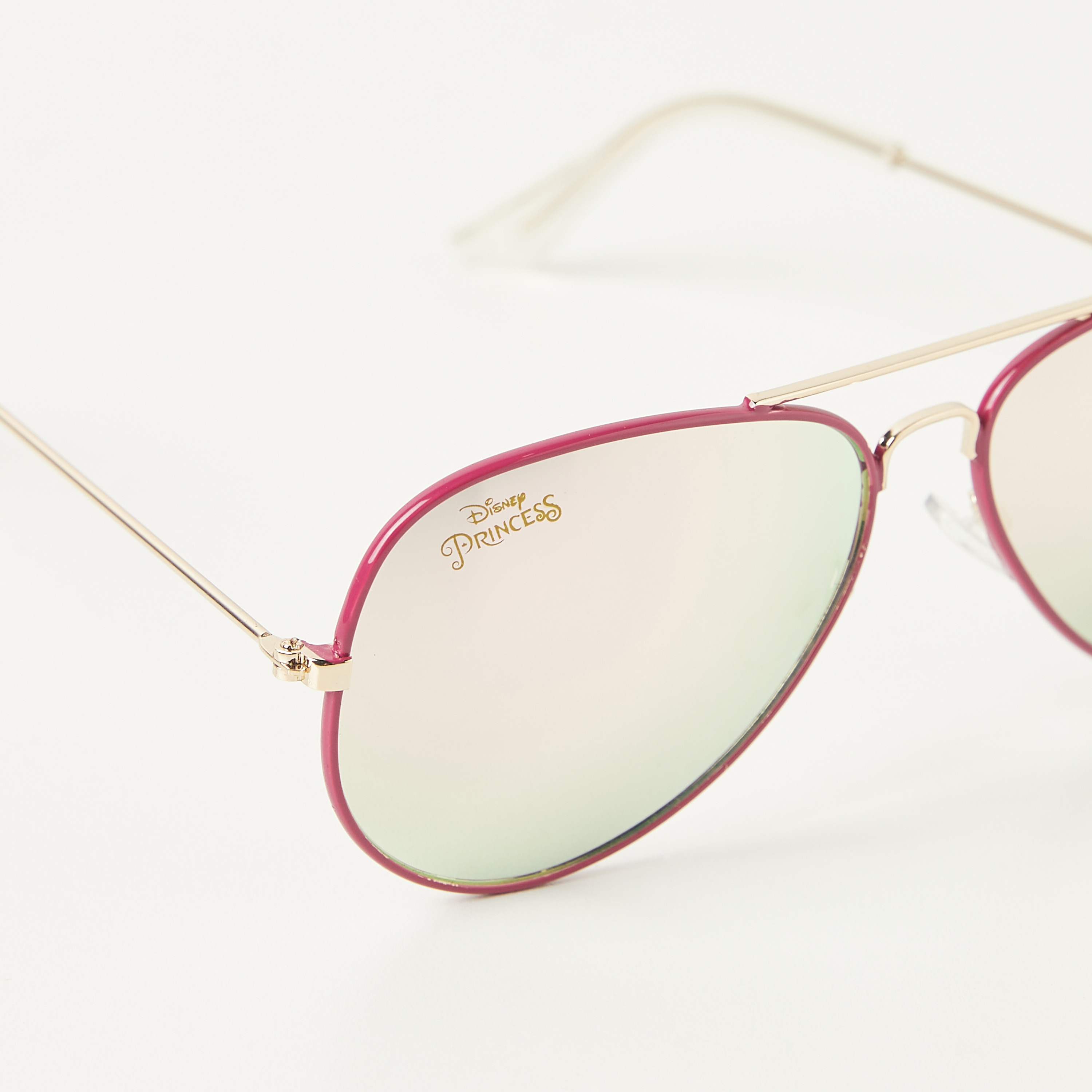 Disney Princess Print Full Rim Tinted Aviator Sunglasses with Nose Pads-girls-accessories-sunglasses-image-3