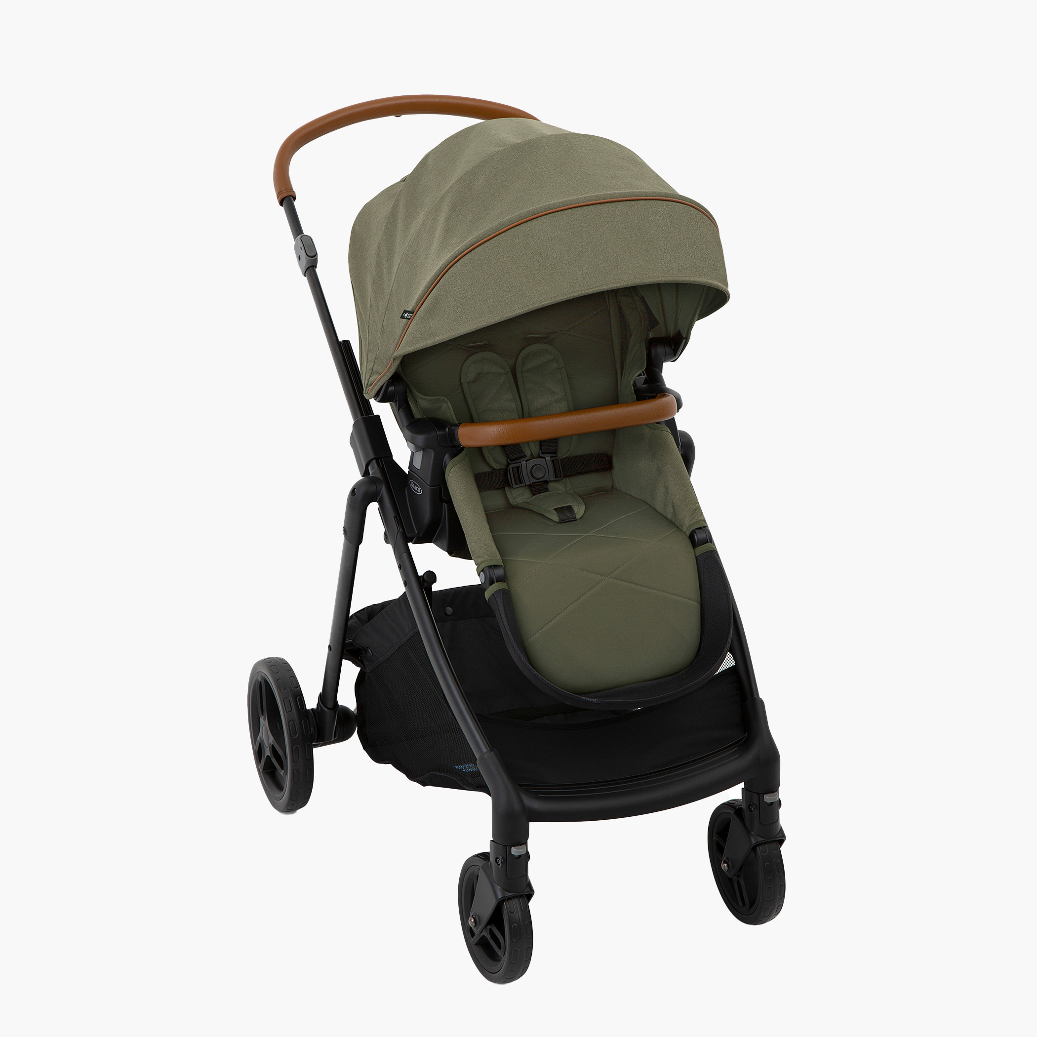 Graco Near2Me Baby Stroller with Canopy Steeple Grey