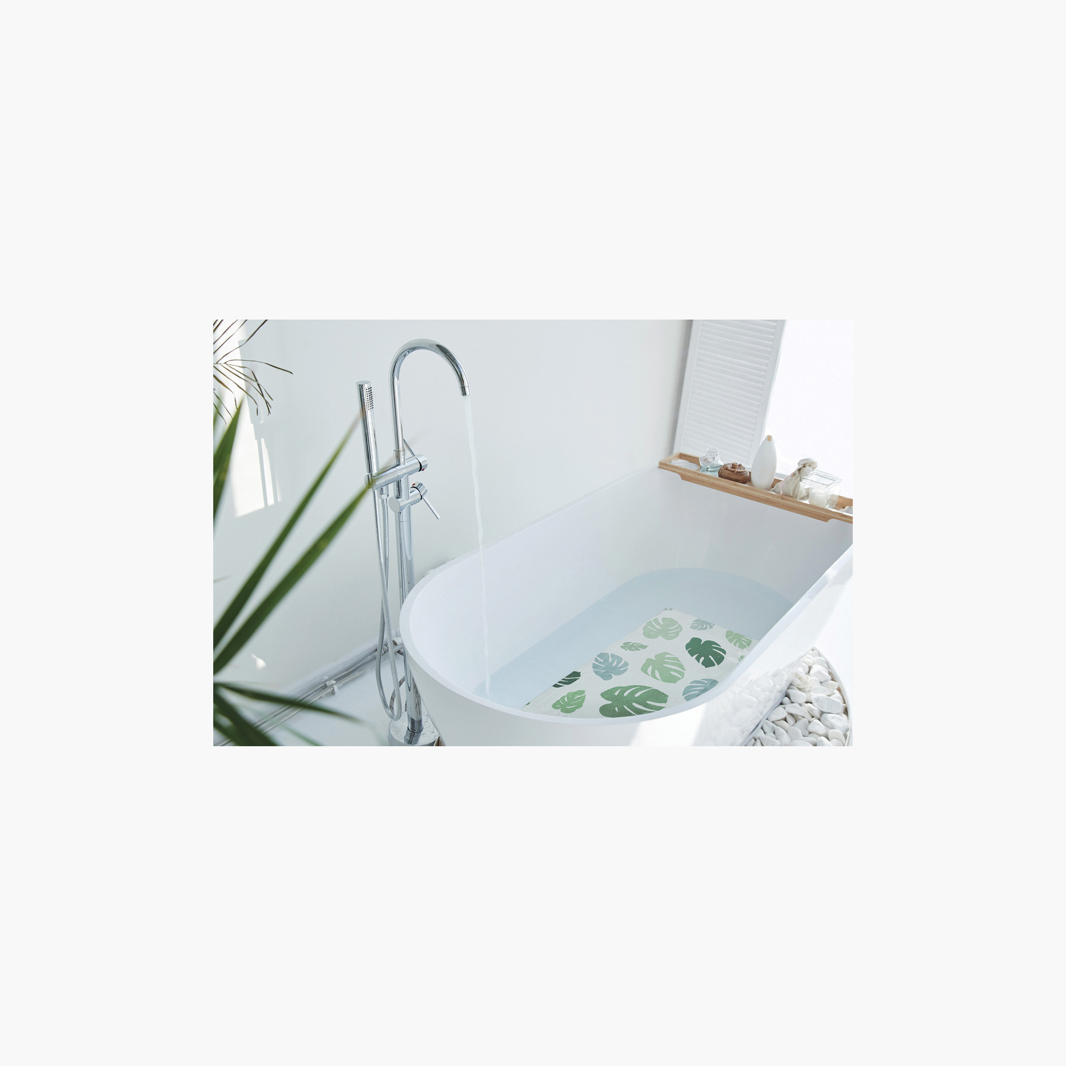 Dreambaby Leaf Print Anti-Slip Bath Mat with Heat Indicator-baby-bathandcare-bathtubs-image-4