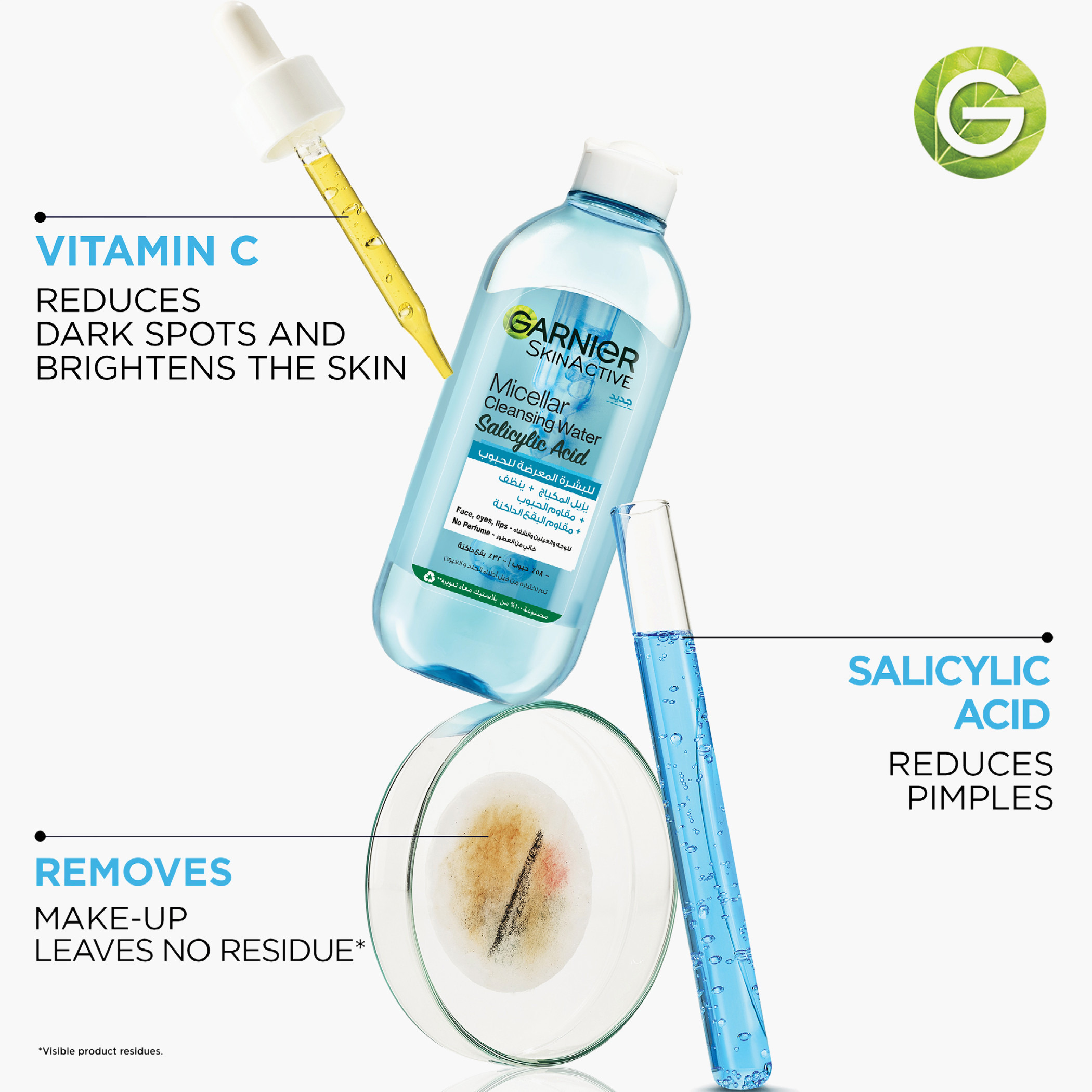 Garnier Skinactive Micellar Cleansing Water Salicylic Acid - 400 ml-beautyandpersonalcare-makeup-face-makeupremovers-image-3