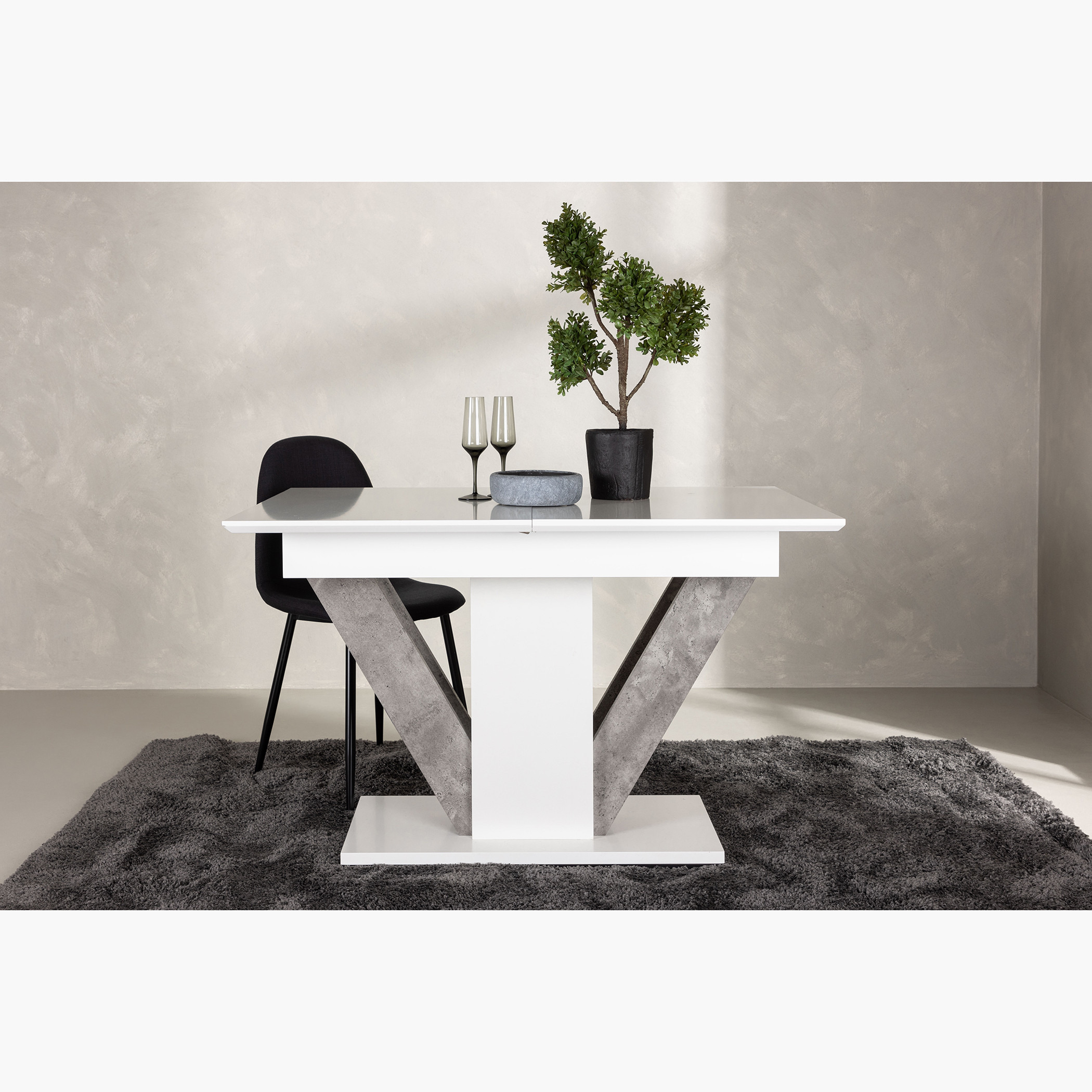 Extendable dining shop table pedestal