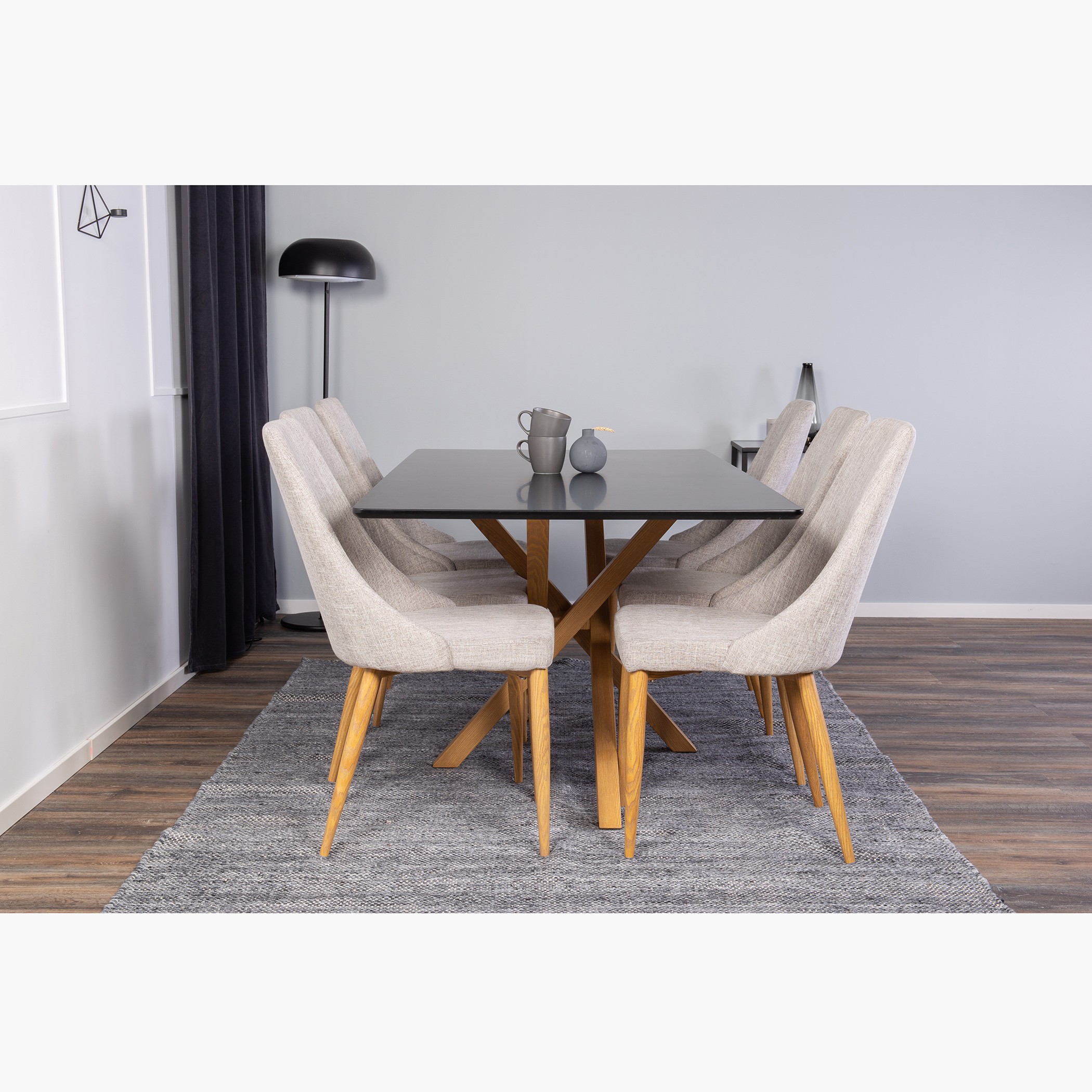 Rectangular 6-Seater Dining Table - 180x90x75 cms-furniture-livingroom-sideandendtables-image-2