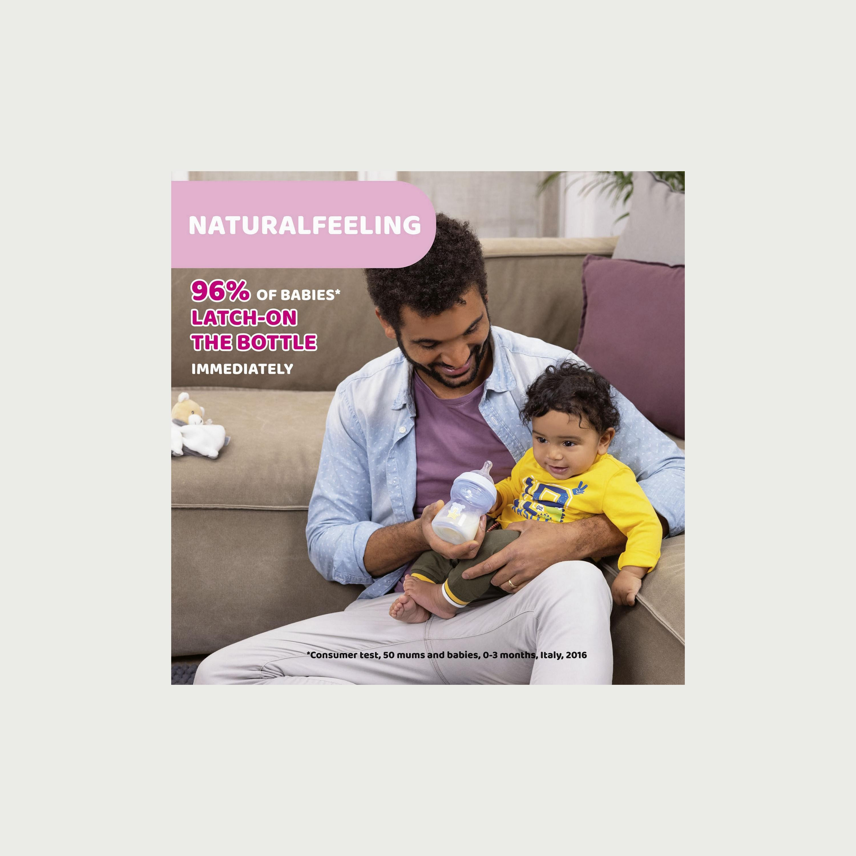 Chicco NaturalFeeling Slow Flow Silicone Glass Bottle, 250ml-baby-feeding-feedingbottles-bottlesandteats-image-3