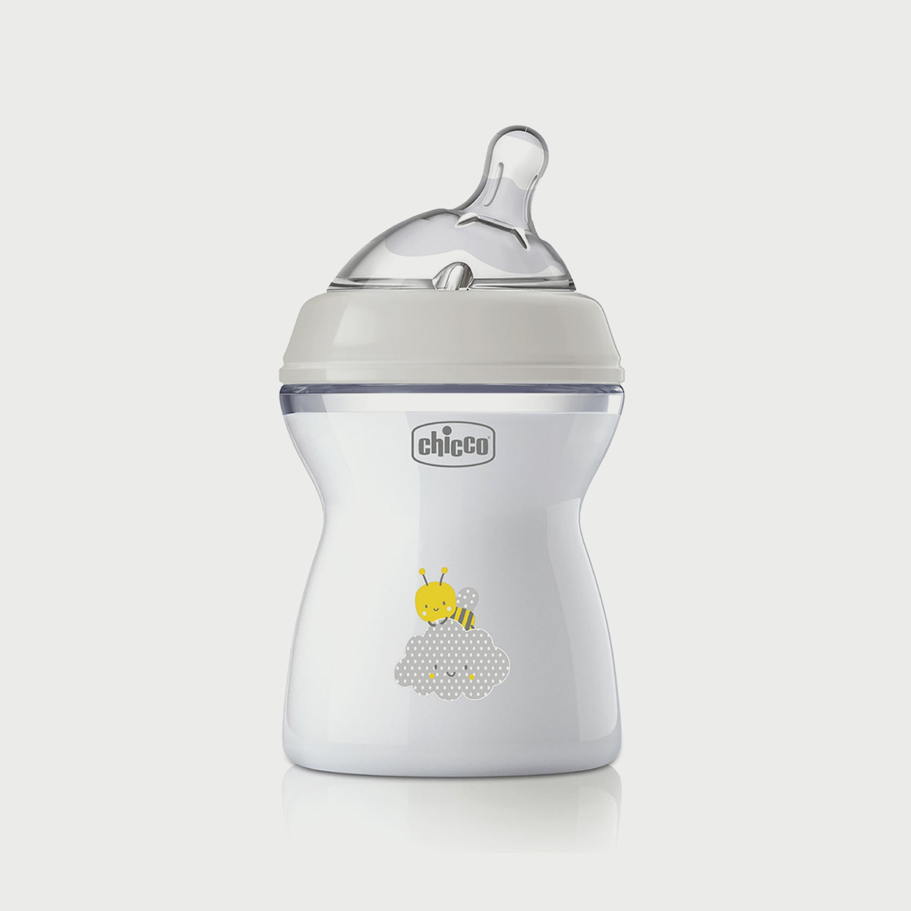 زجاجة سيليكون تدفق متوسط ناتشورال فييلنج من شيكو، 250مل-baby-feeding-feedingbottles-bottlesandteats-image-1