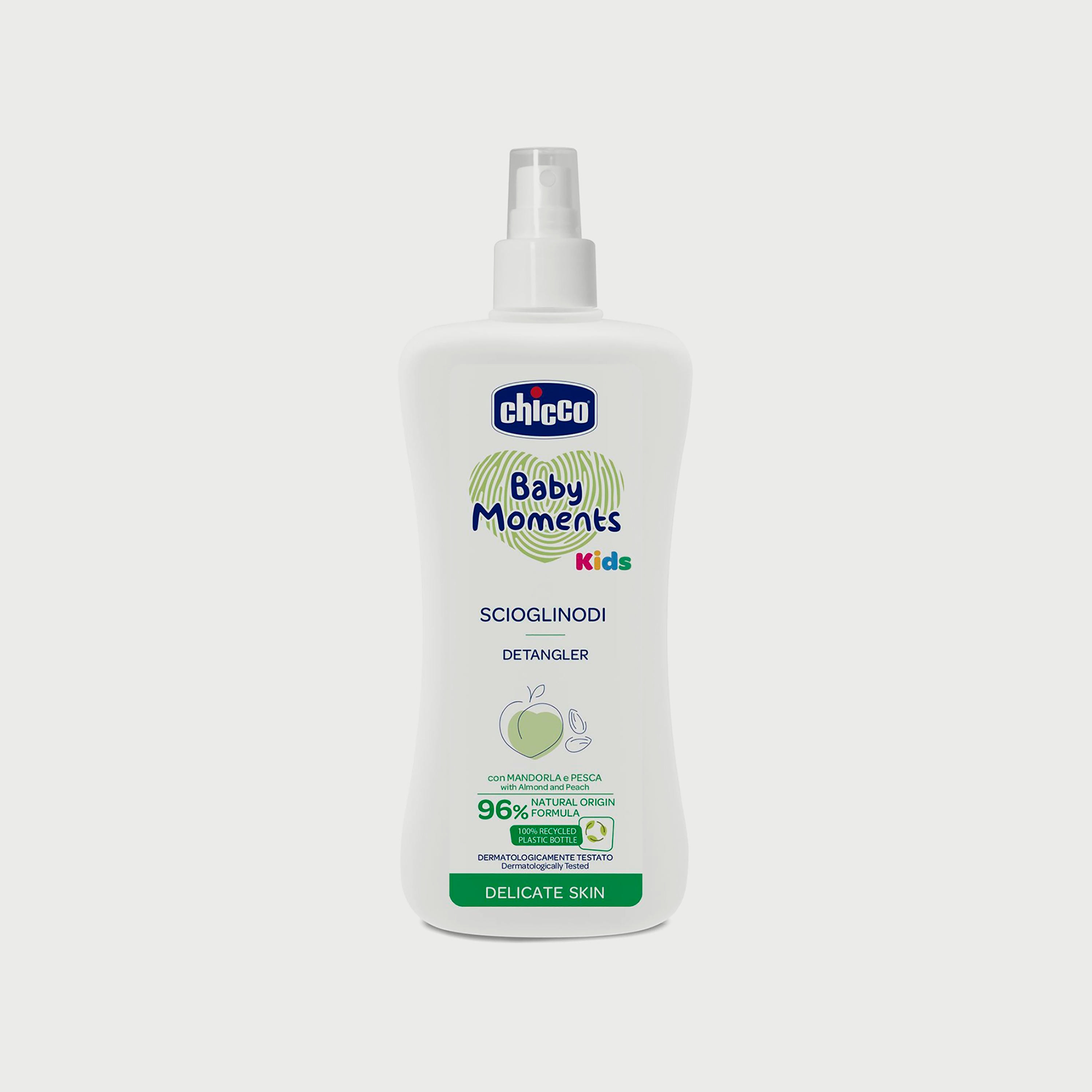 Chicco Baby Moments Hair Detangler for Kids, Delicate Skin, 200ml-baby-bathandcare-hairbodyskincare-image-1
