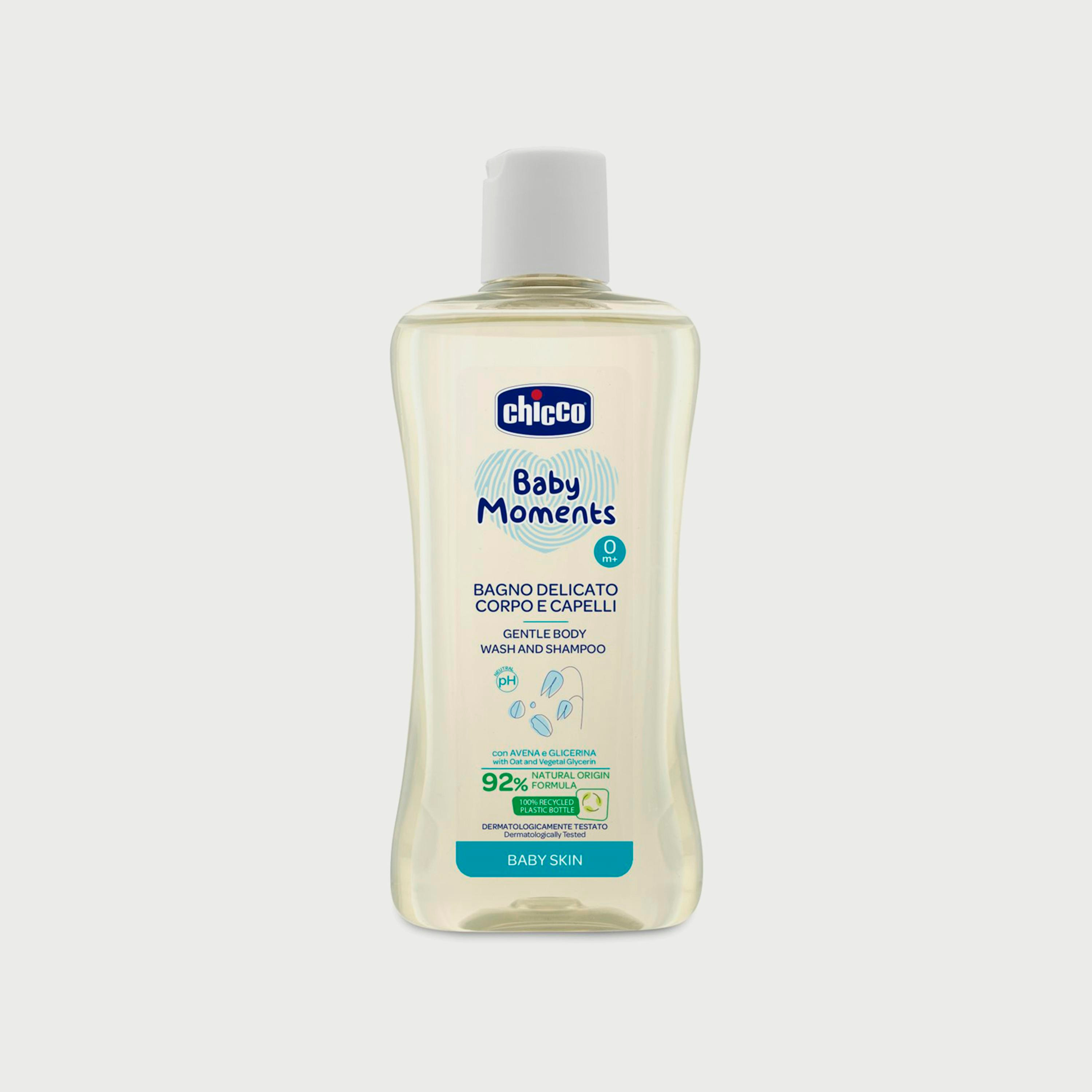 غسول جسم و شامبو رقيق لبشرة الرضع بيبي مومنتس من شيكو، 200مل-baby-bathandcare-hairbodyskincare-bodywashandsoaps-image-1