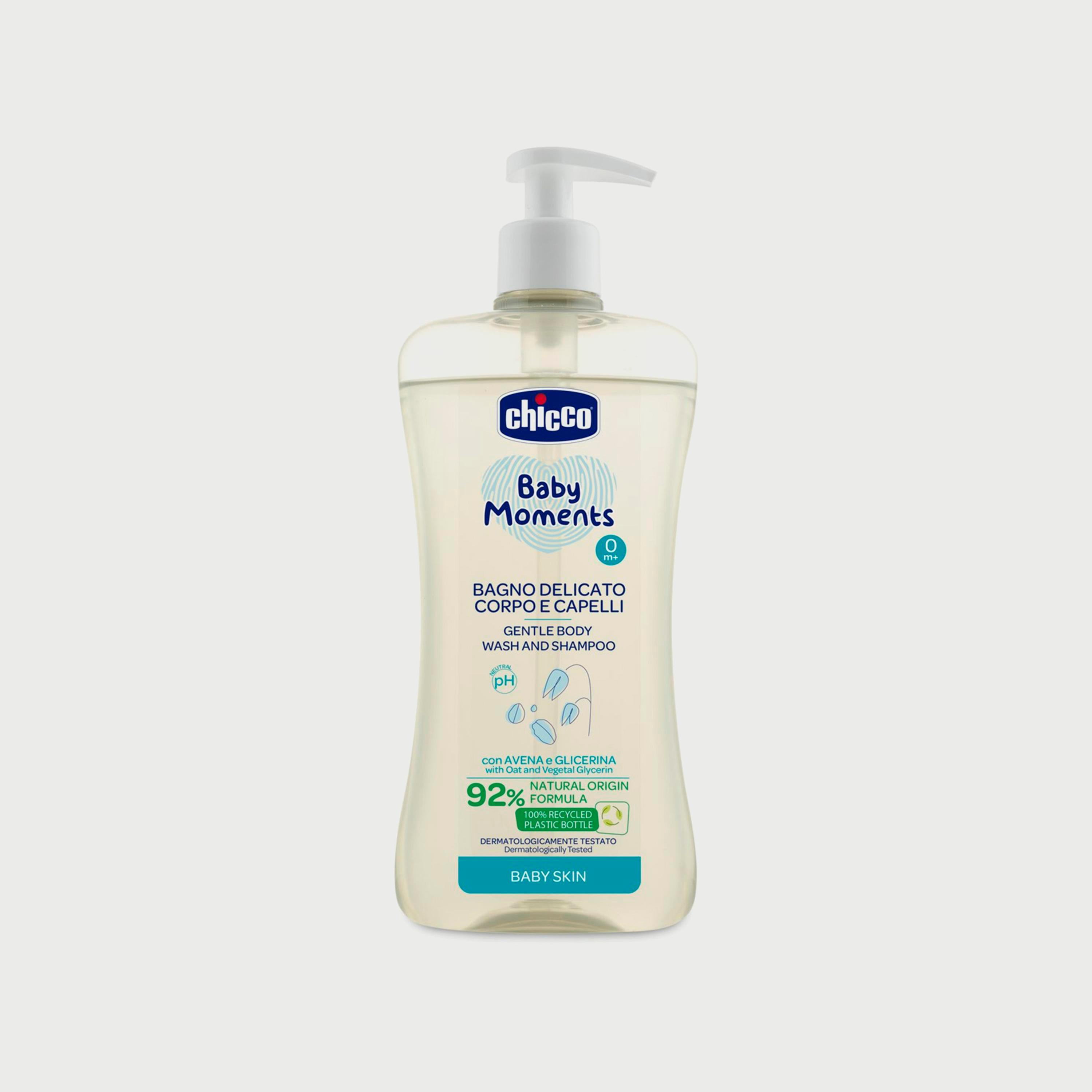 غسول جسم و شامبو رقيق لبشرة الرضع بيبي مومنتس من شيكو، 500مل-baby-bathandcare-hairbodyskincare-bodywashandsoaps-image-1