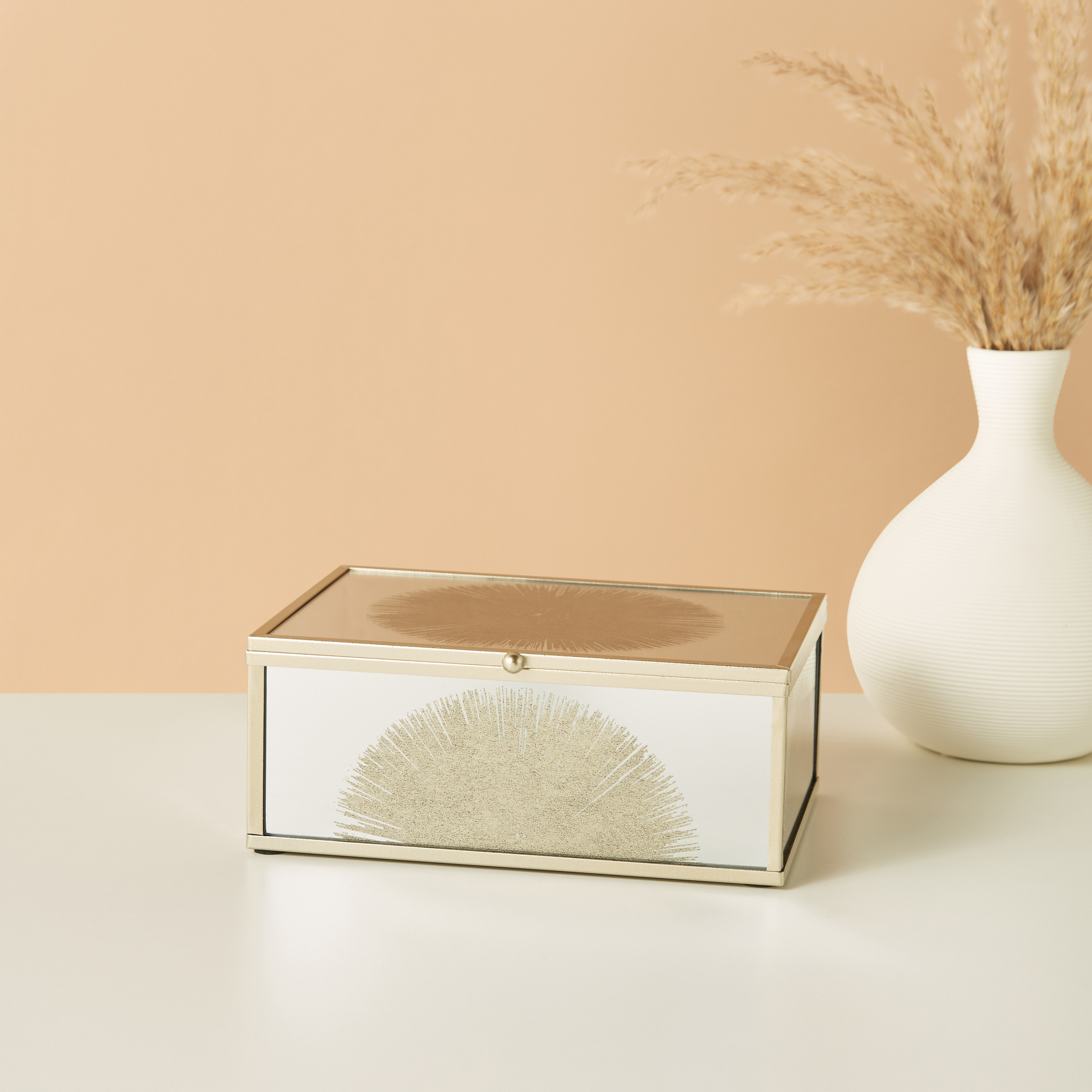 Printed Decorative Box with Lid - 20x16x8 cms-household-decor-boxesandtrays-image-1