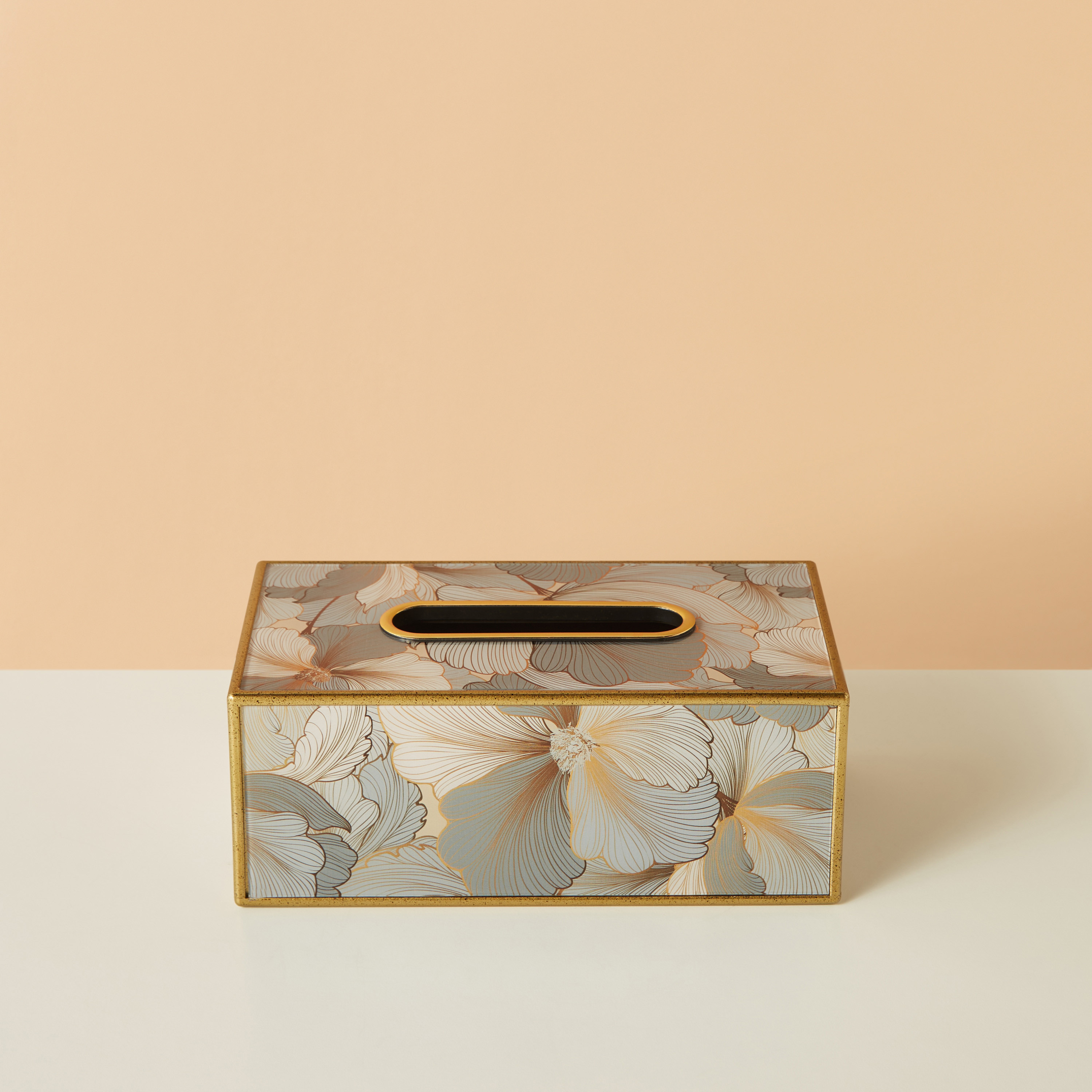 حامل مناديل بطبعات أزهار-household-decor-boxesandtrays-image-2