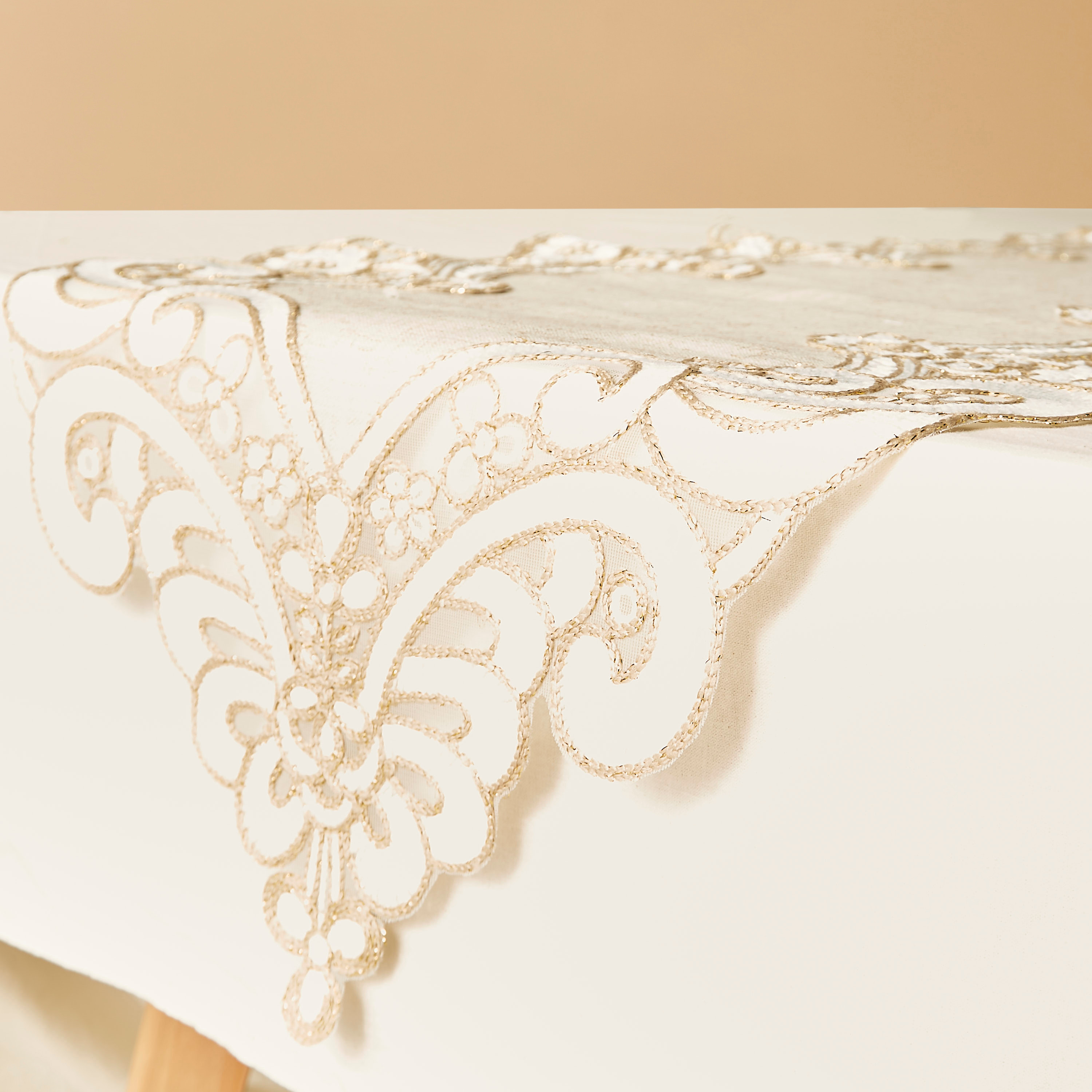 Embroidered Table Runner - 180x35 cms-household-dining-tablelinen-runnersandtablecovers-image-3