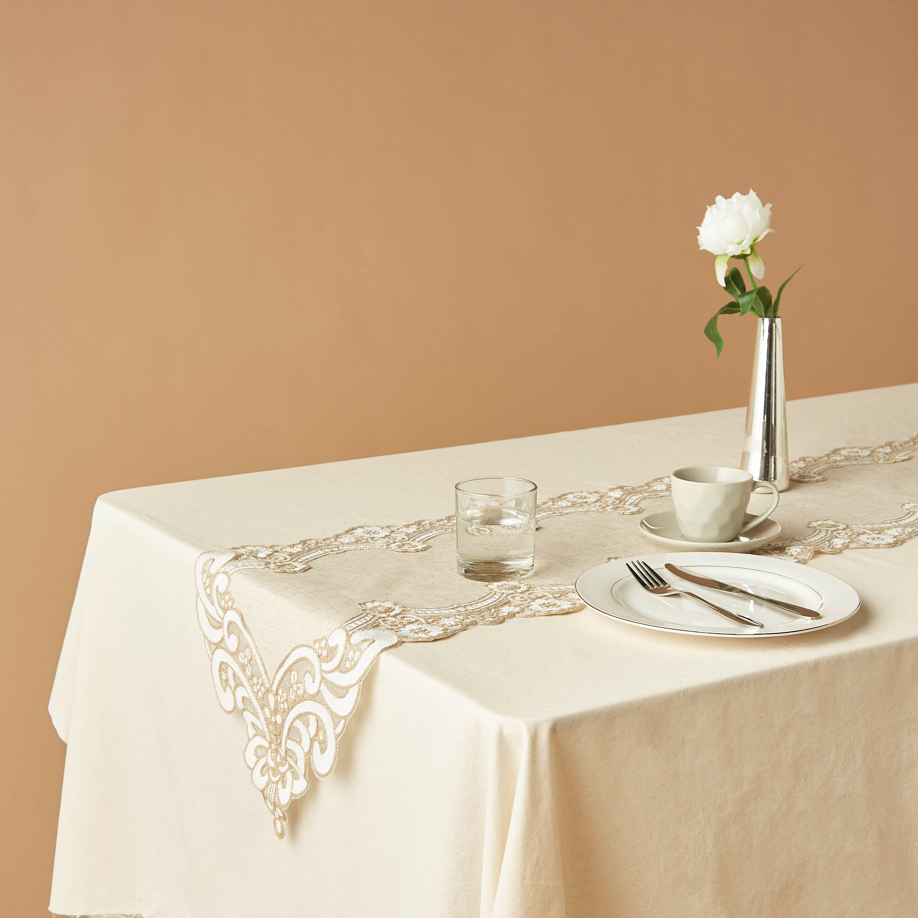 Embroidered Table Runner - 260x35 cms-household-dining-tablelinen-runnersandtablecovers-image-1