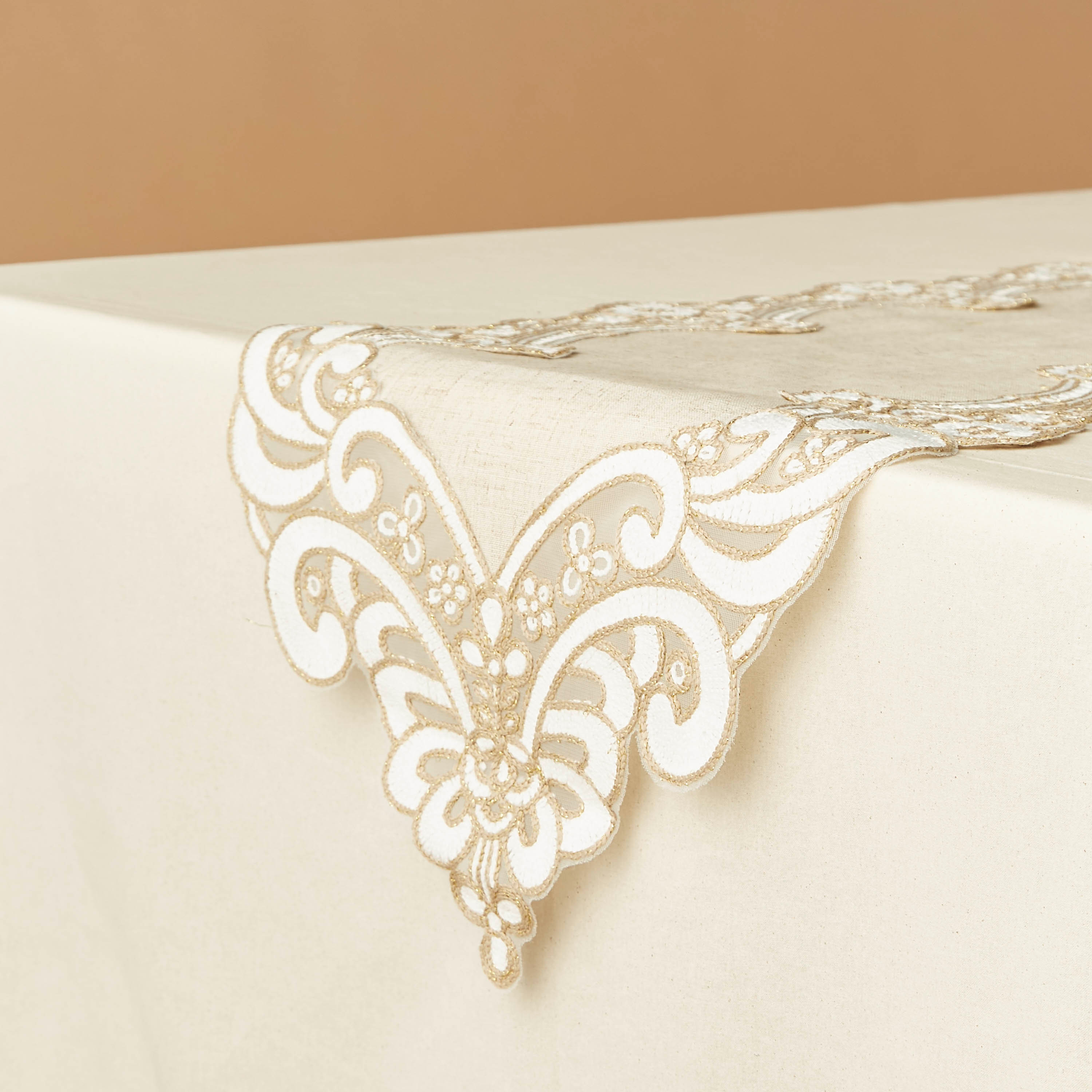 Embroidered Table Runner - 260x35 cms-household-dining-tablelinen-runnersandtablecovers-image-2