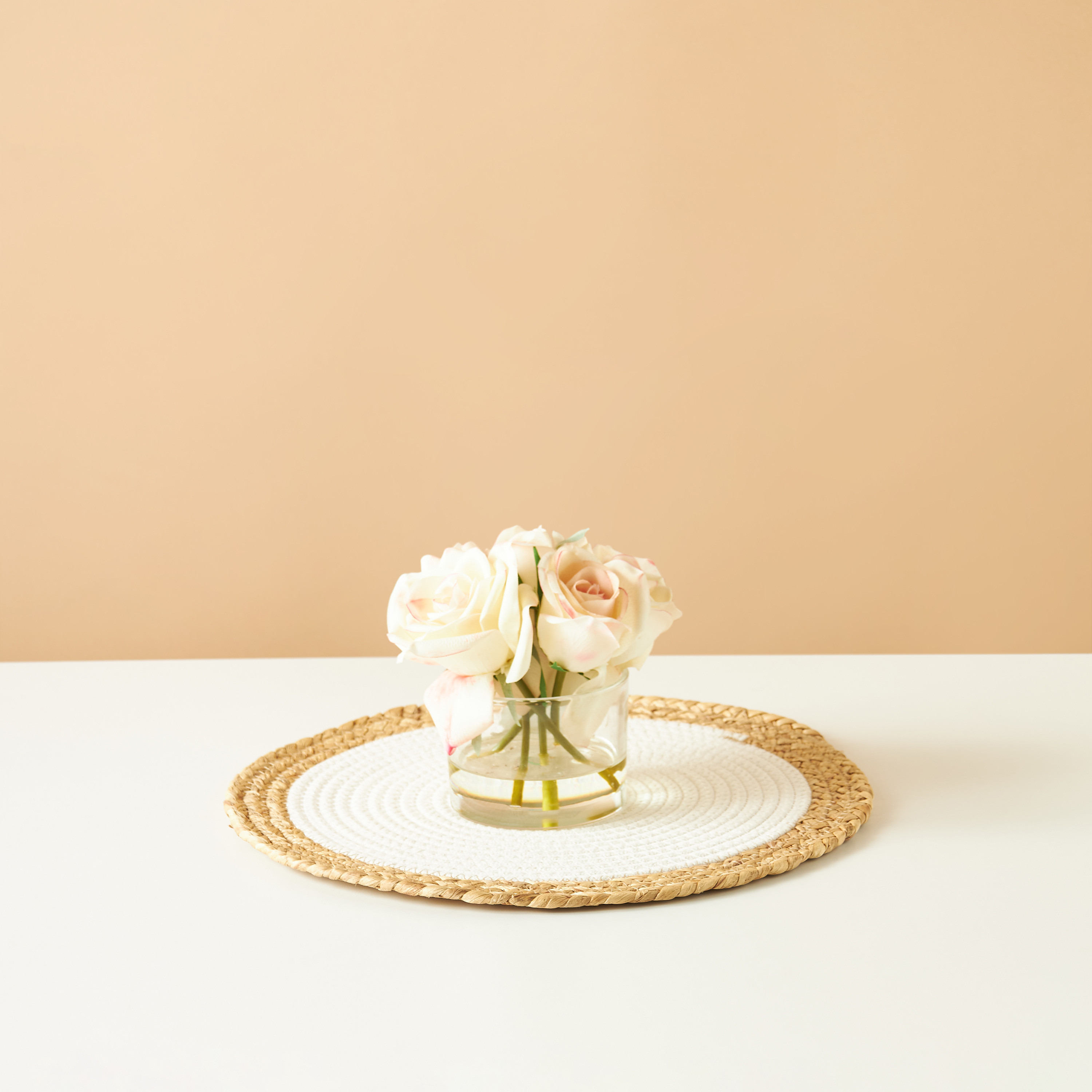 Textured Round Placemat - 38 cms-household-dining-tablelinen-placemats-image-1
