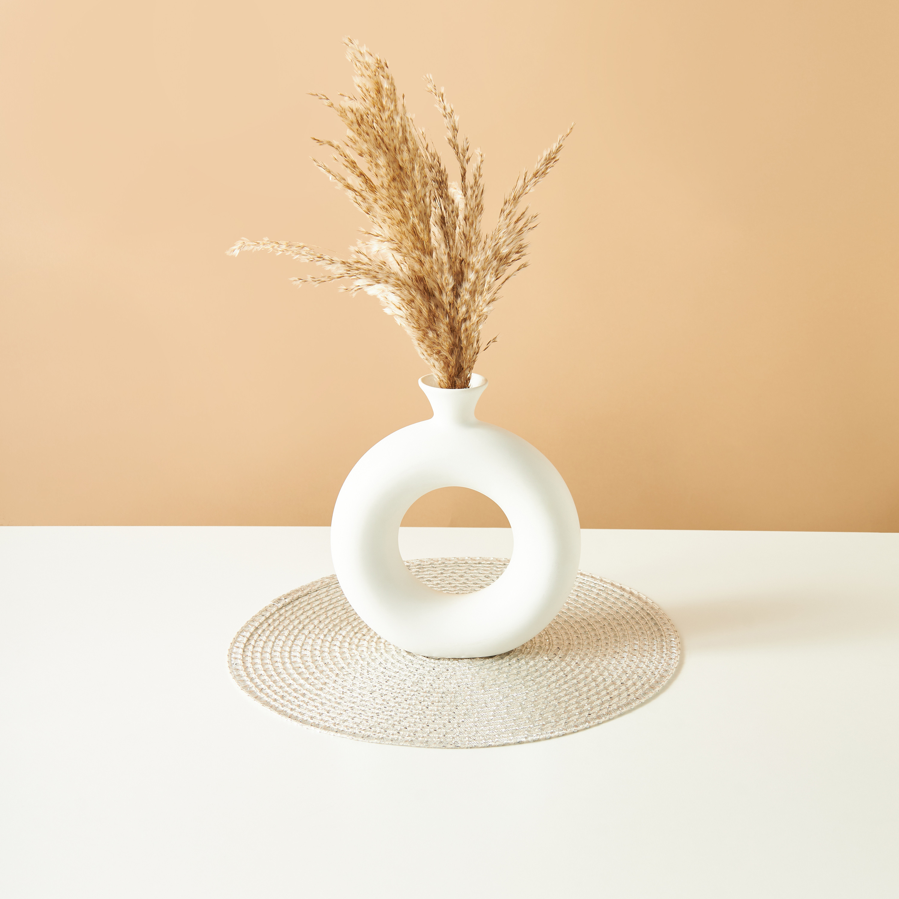 لبادة صحون مستديرة بارزة الملمس - 38 سم-household-dining-tablelinen-placemats-image-1