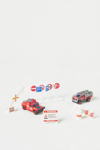 Shop Gloo Die-Cast Fire Playset Online Centrepoint Bahrain