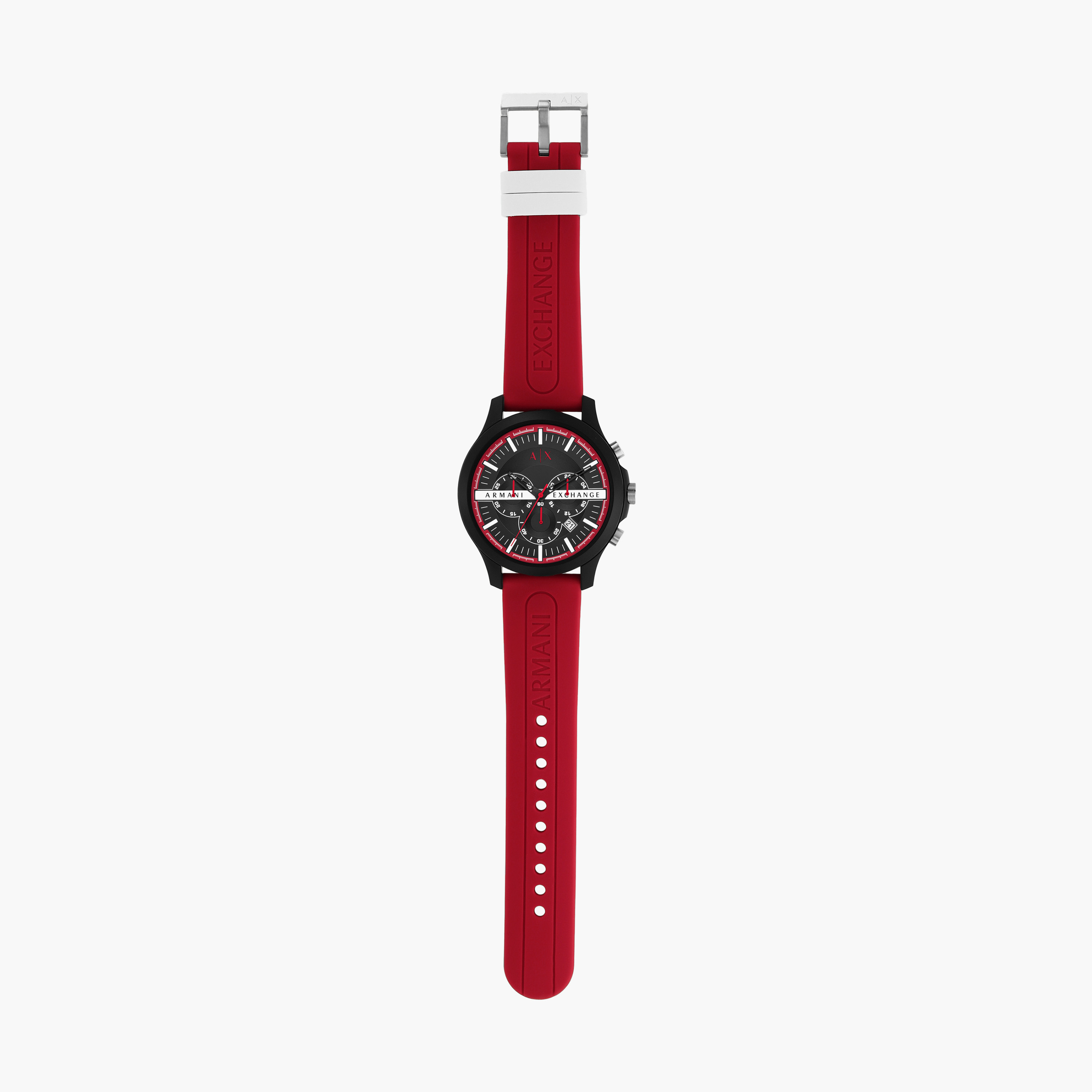 Armani exchange red on sale watch