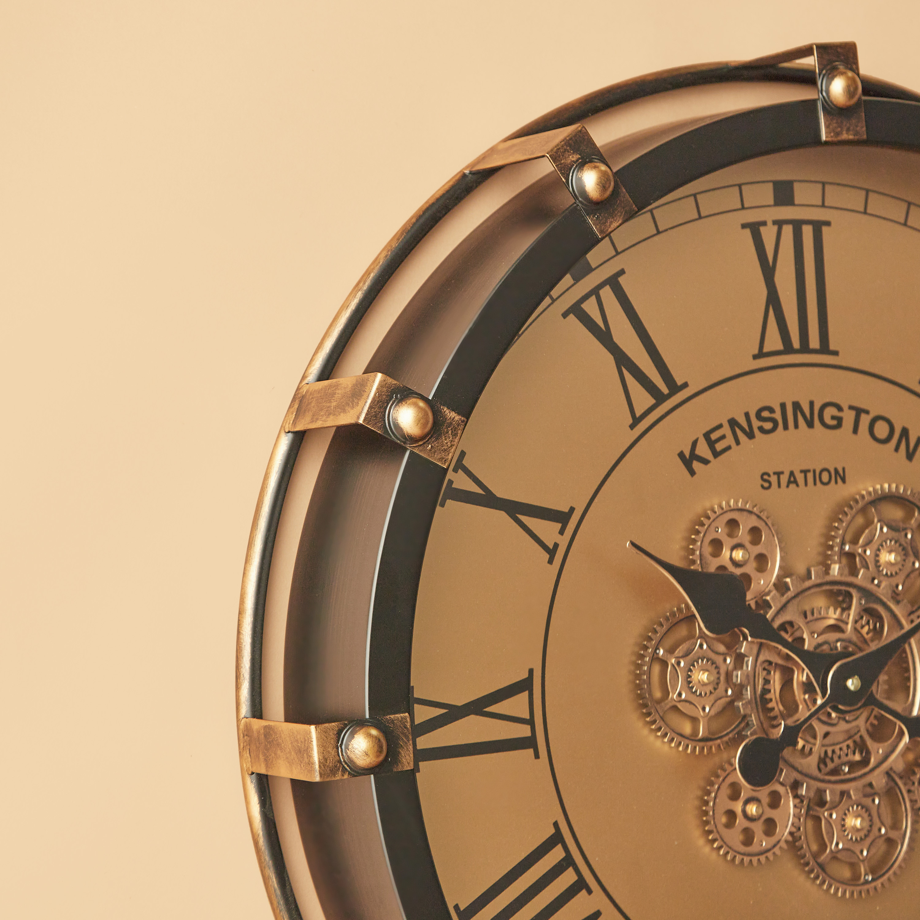 Metallic Round Wall Clock-household-walldecorandmirrors-clocks-image-4