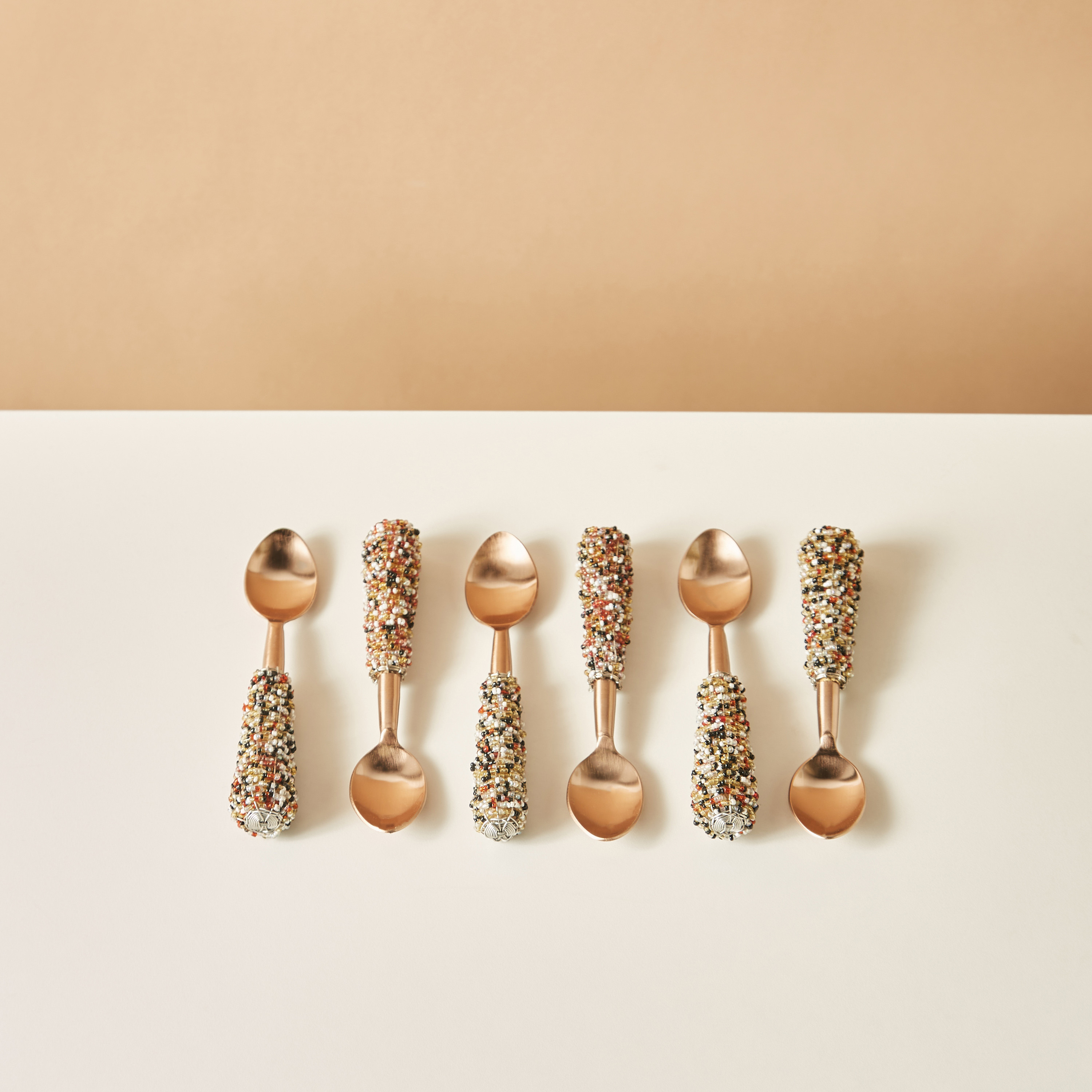 ملاعق ستانليس ستيل مزينة - طقم من 6 قطع-household-dining-cutlery-cutlerysets-image-2