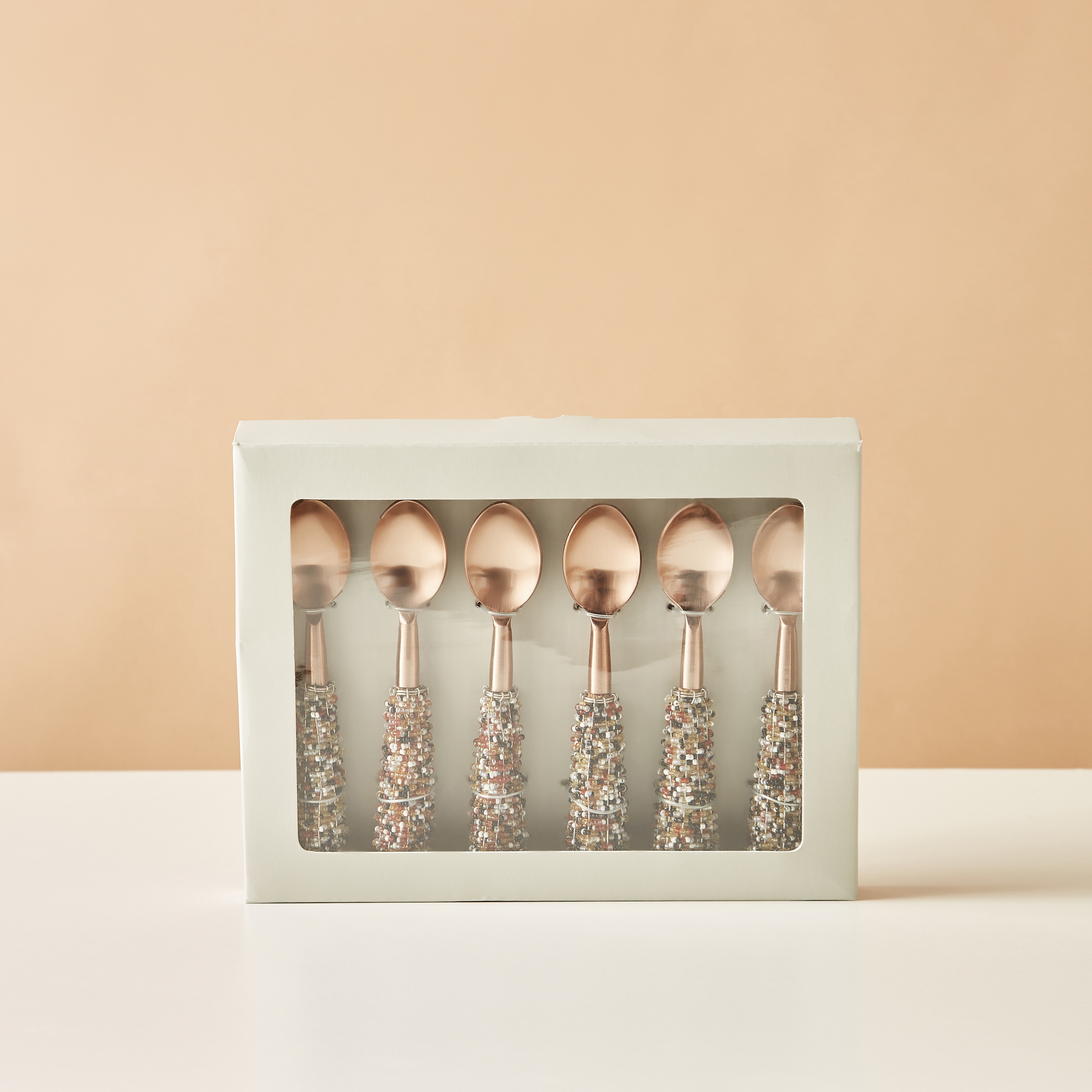 ملاعق ستانليس ستيل مزينة - طقم من 6 قطع-household-dining-cutlery-cutlerysets-image-5