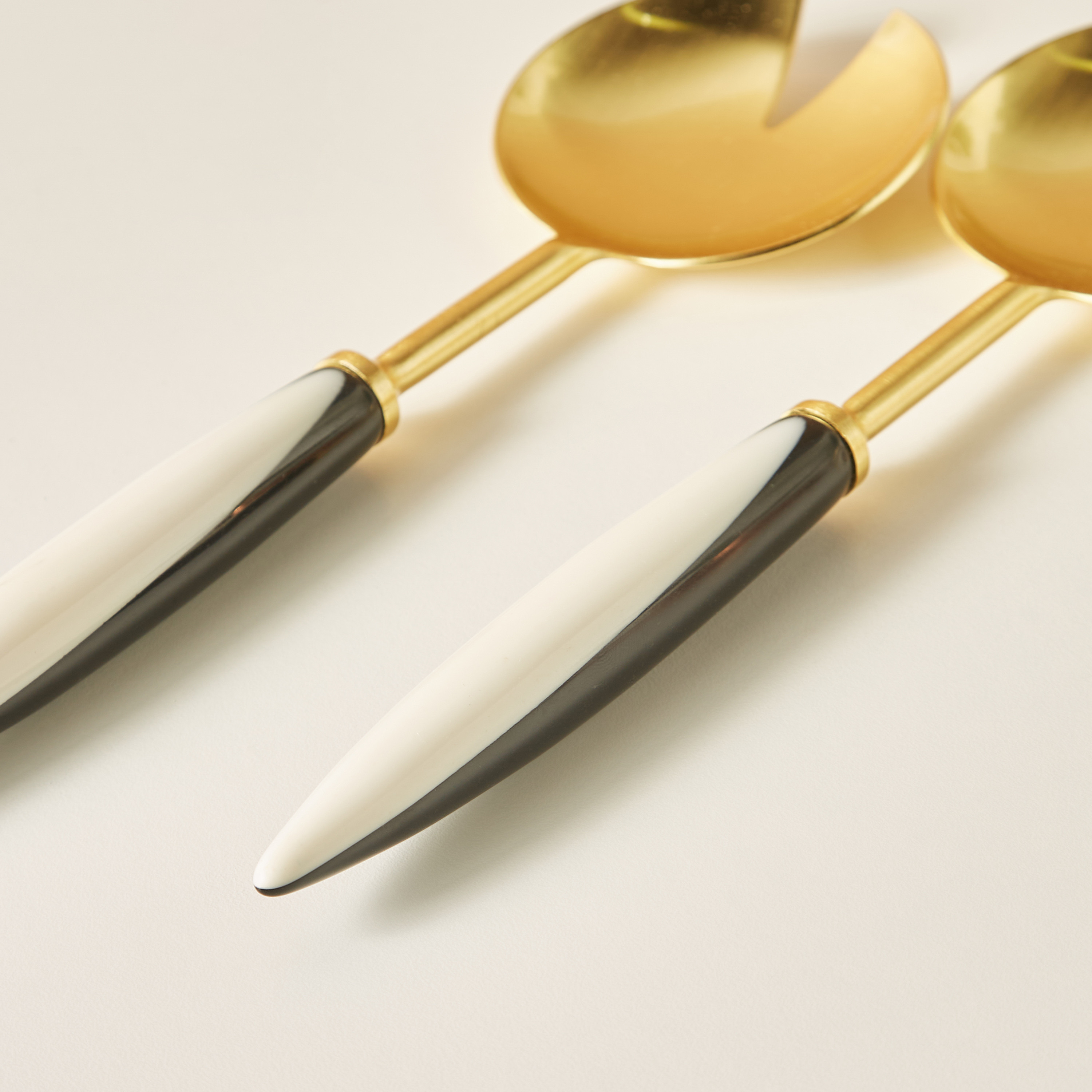 طقم تقديم سلطة ستانلس ستيل ميتاليك - قطعتين-household-dining-cutlery-cutlerysets-image-4