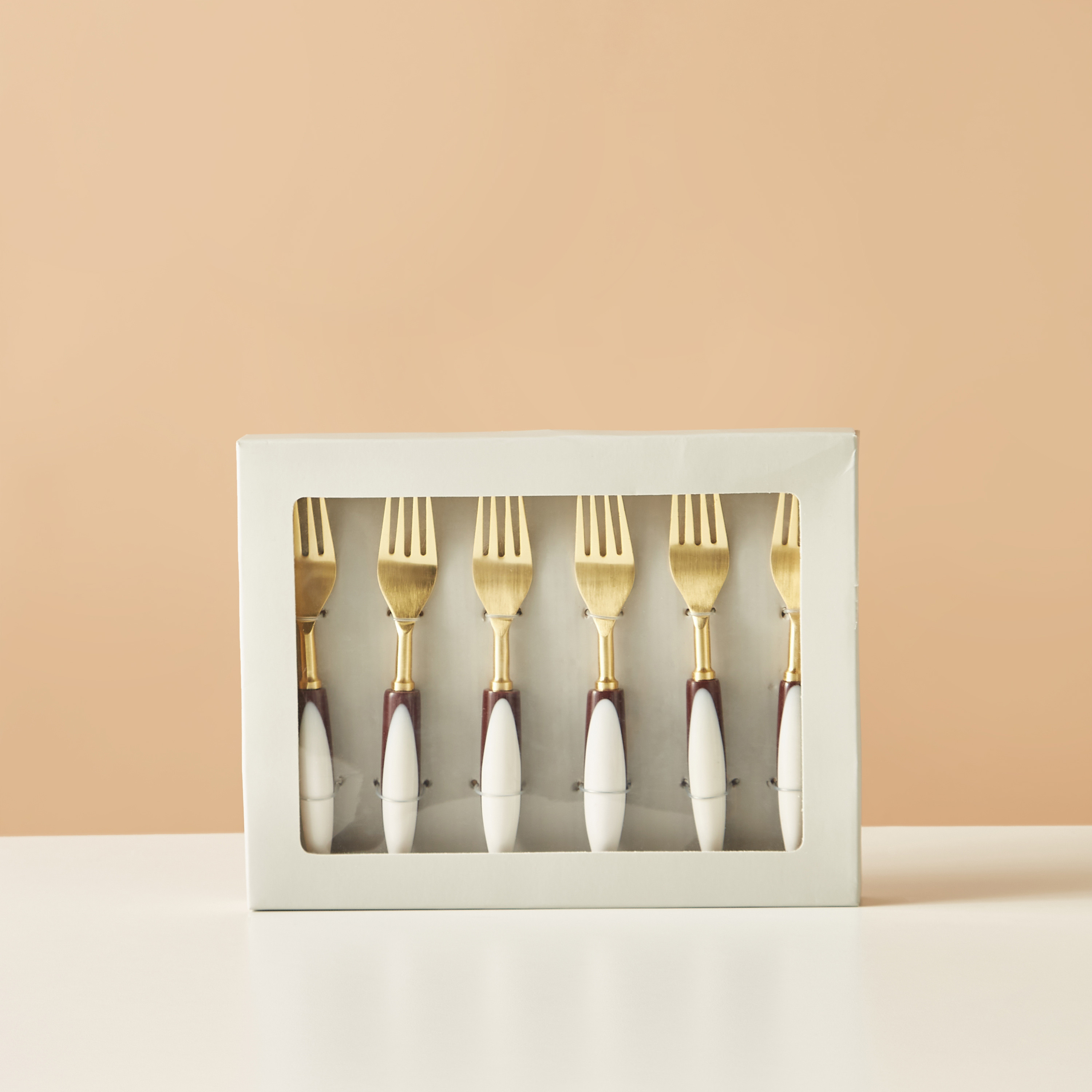 Stainless Steel 6-Piece Fork Set - 16x3 cms-household-dining-cutlery-cutlerysets-image-5