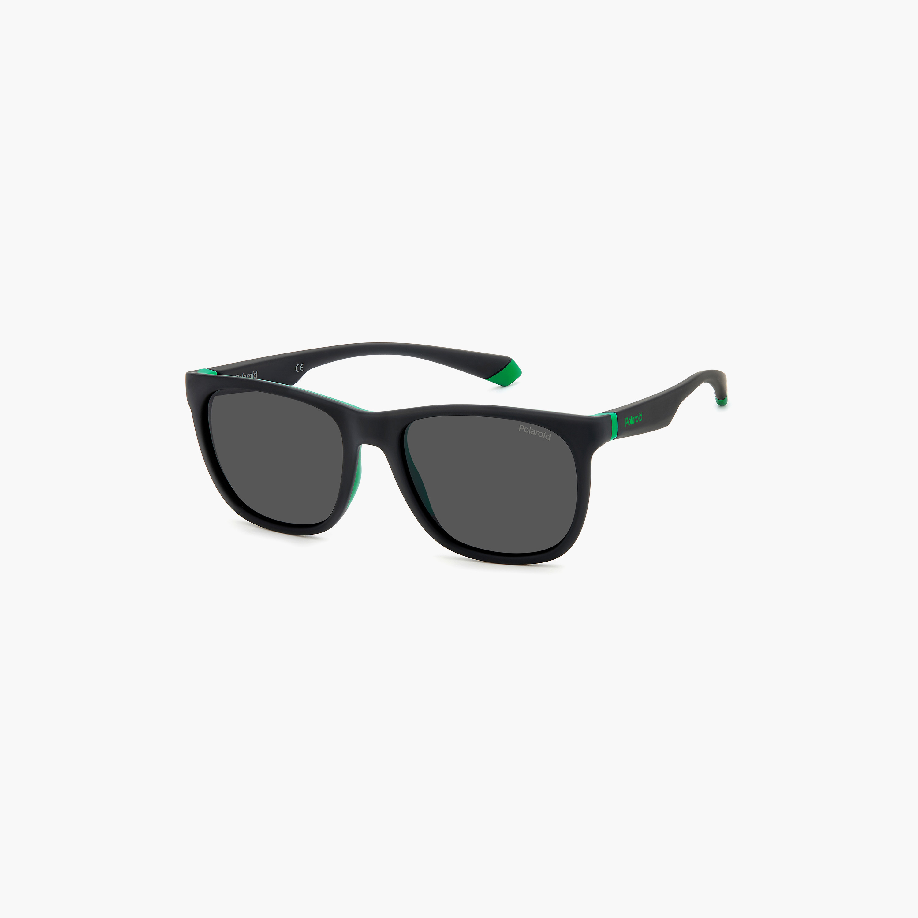 Polaroid Unisex Polarized and UV Protected Grey Lens 55 mm Square Sunglasses | 205717-men-sunglasses-image-1