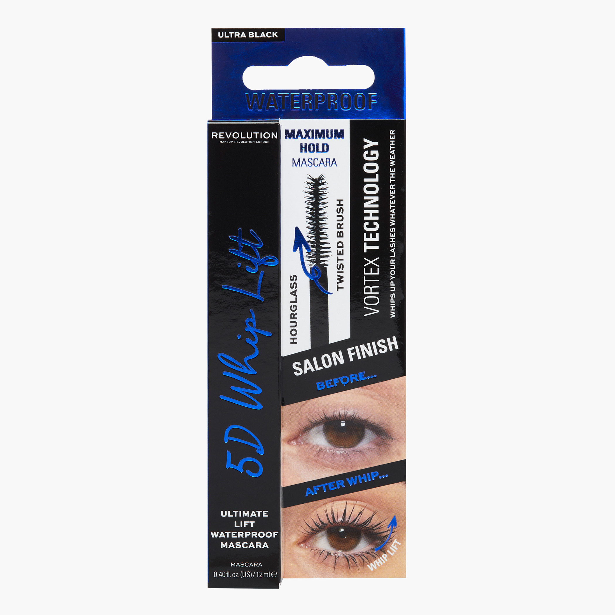 Makeup Revolution 5D Whip Lift Waterproof Mascara - 12 ml-beautyandpersonalcare-makeup-eyes-mascaras-image-1