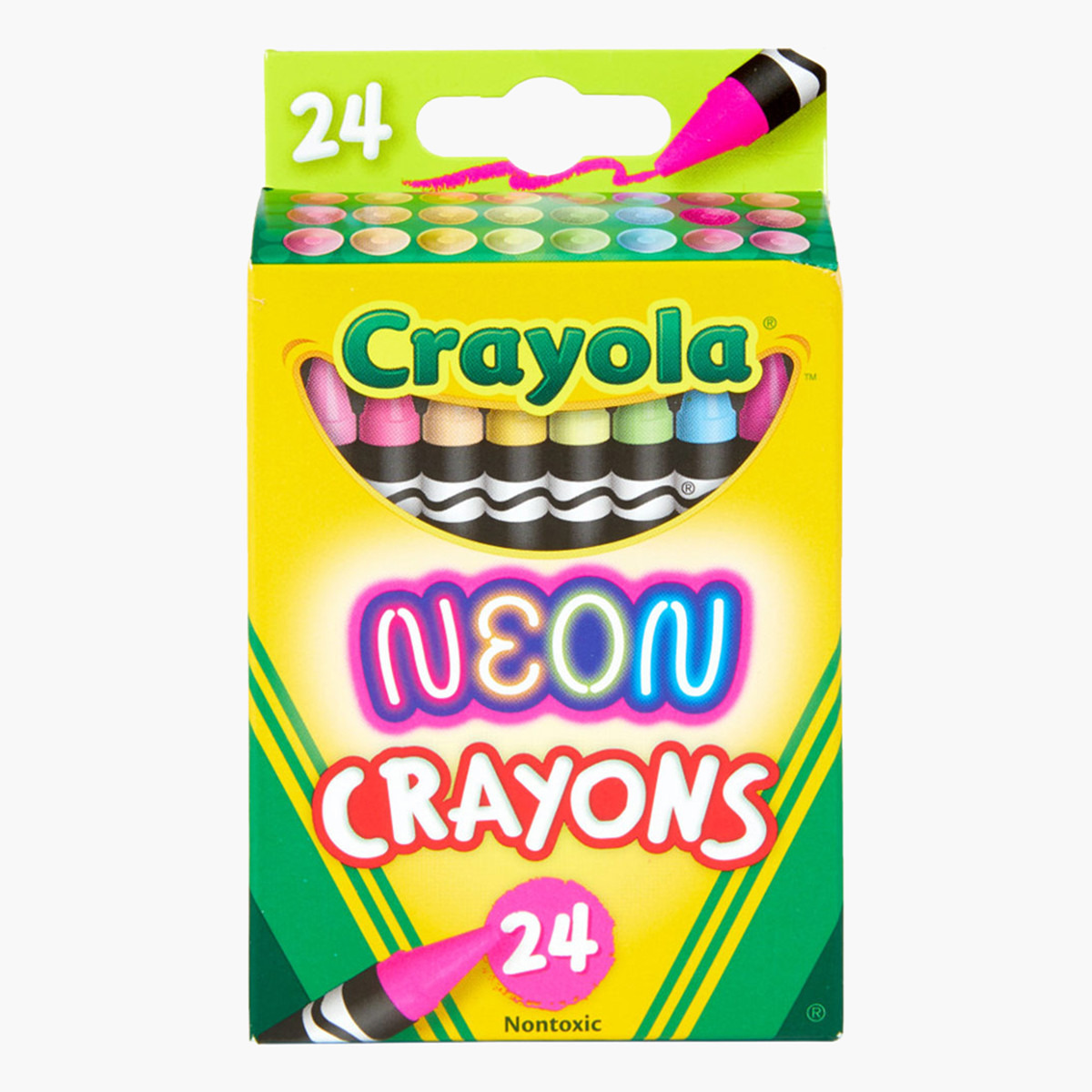 Crayola 24-Piece Neon Crayon Set-school-artsandcrafts-image-1