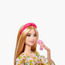 دمية باربي شقراء يوم المنتجع الصحي مع جرو أليف وروب استحمام بطبعات ليمون من باربي-toys-dollsandplaysets-dollplaysets-image-5