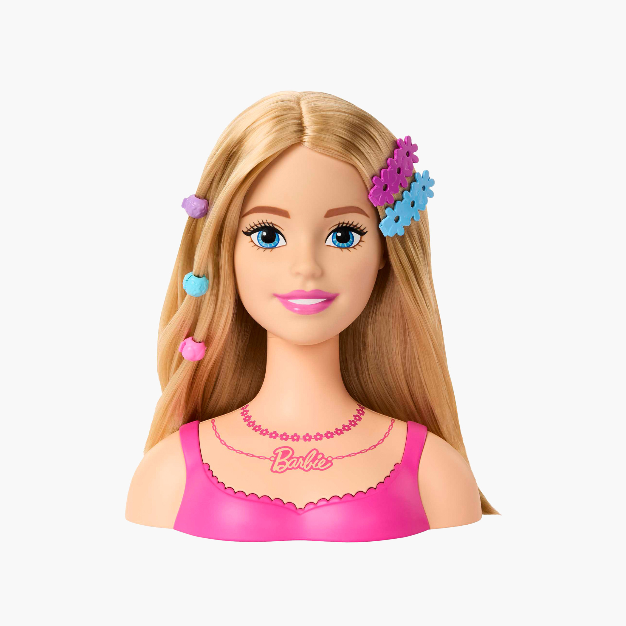 Barbie Doll Styling Head, Blond Hair with 20 Colorful Accessories, Doll Head for Hair Styling-toys-dollsandplaysets-dollplaysets-image-4