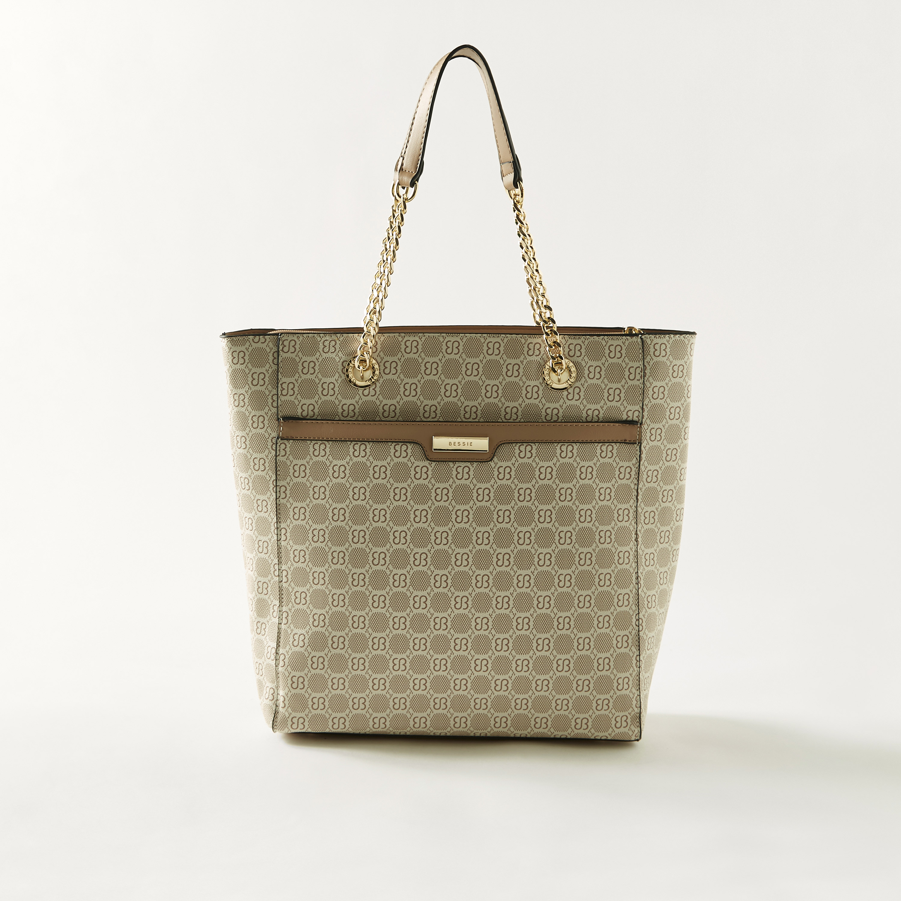 Buy Women s Bessie London All Over Signature Print Tote Bag Online