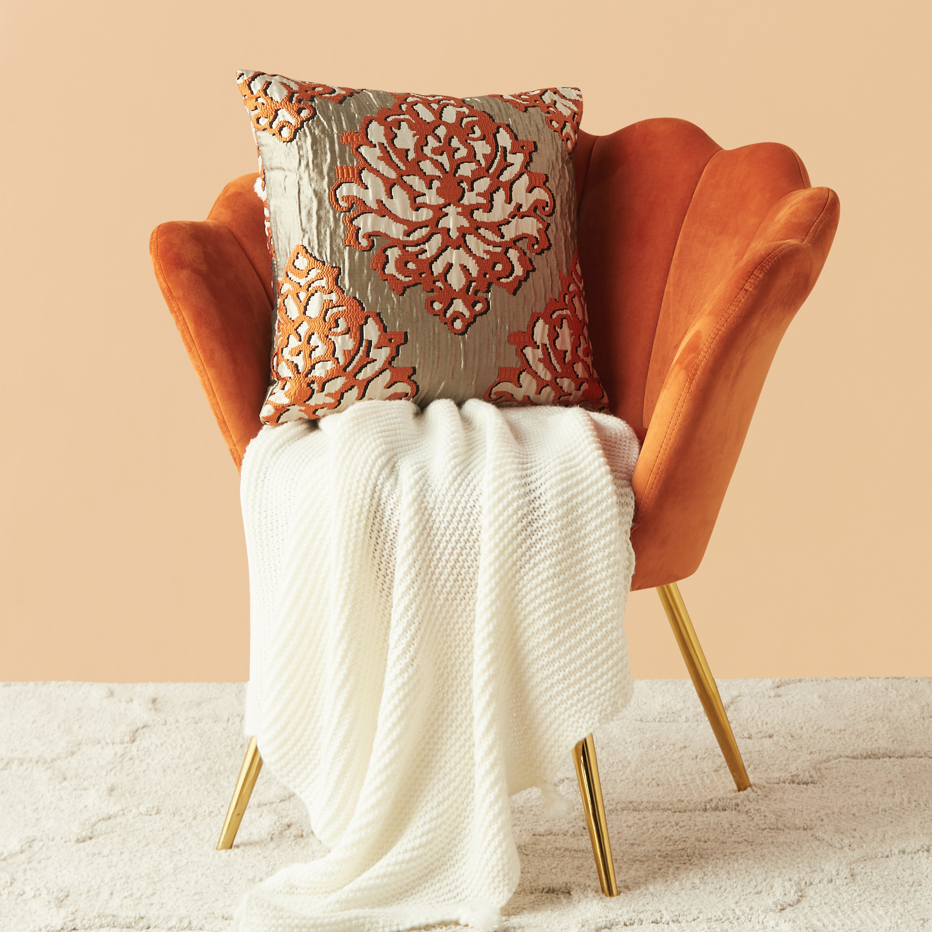 Cheap store orange cushions