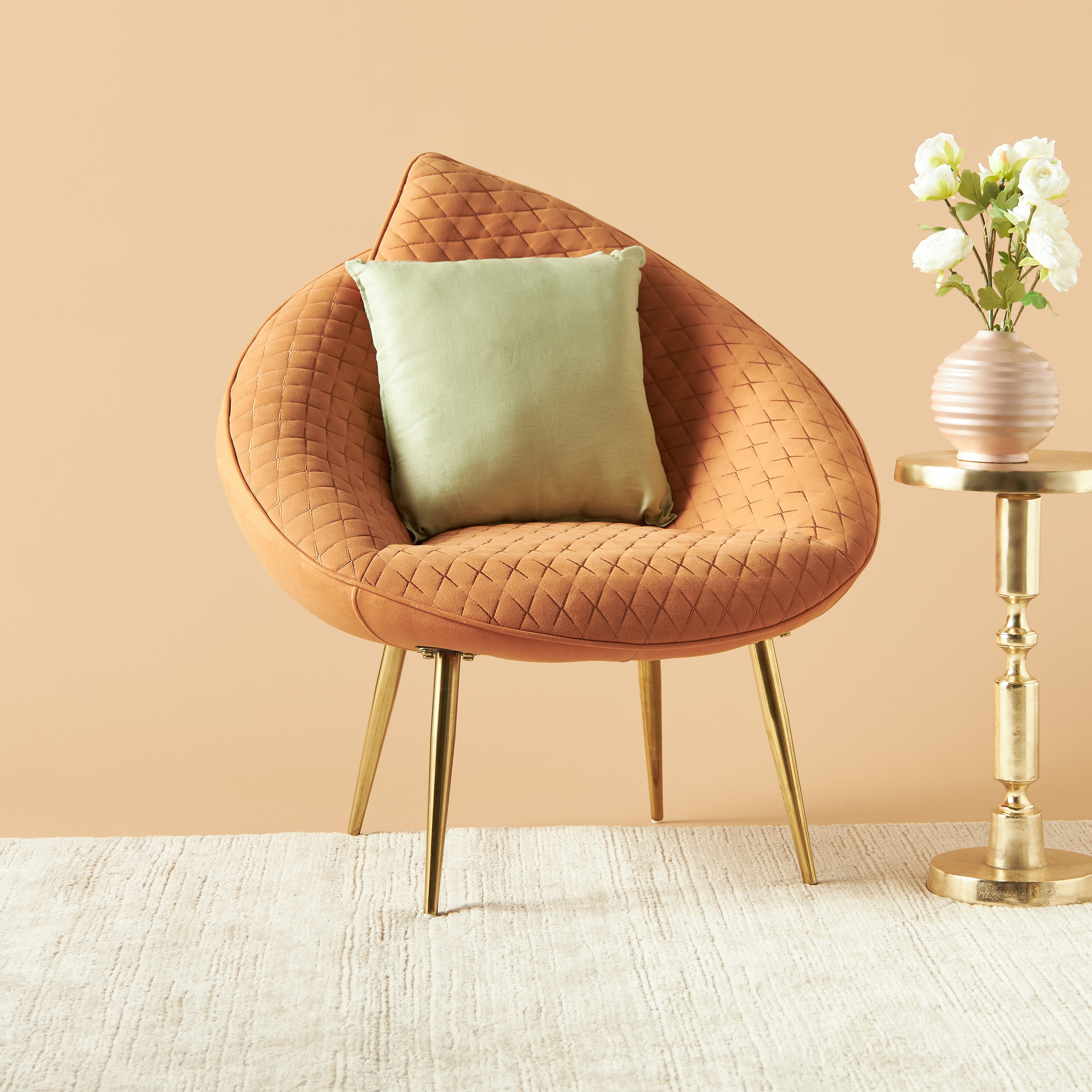 Textured Cushion with Fringe Detail - 45x45 cms-household-cushionsandthrows-filledcushions-decorativecushions-image-1