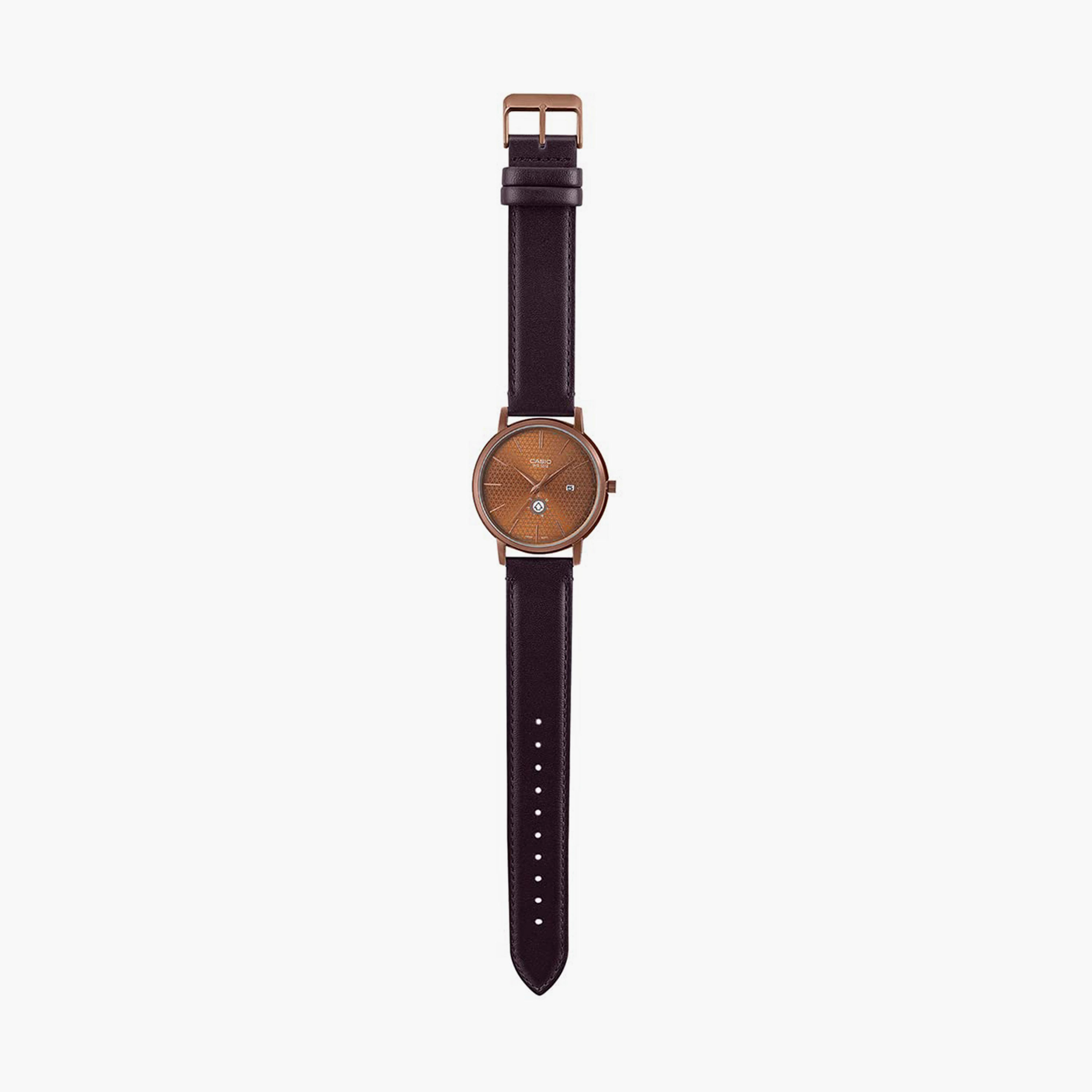 Casio Men Maroon Analog Leather Strap Watch | MTP-B125RL-5AVDF | 41 MM-men-watchesandjewellery-watches-image-5