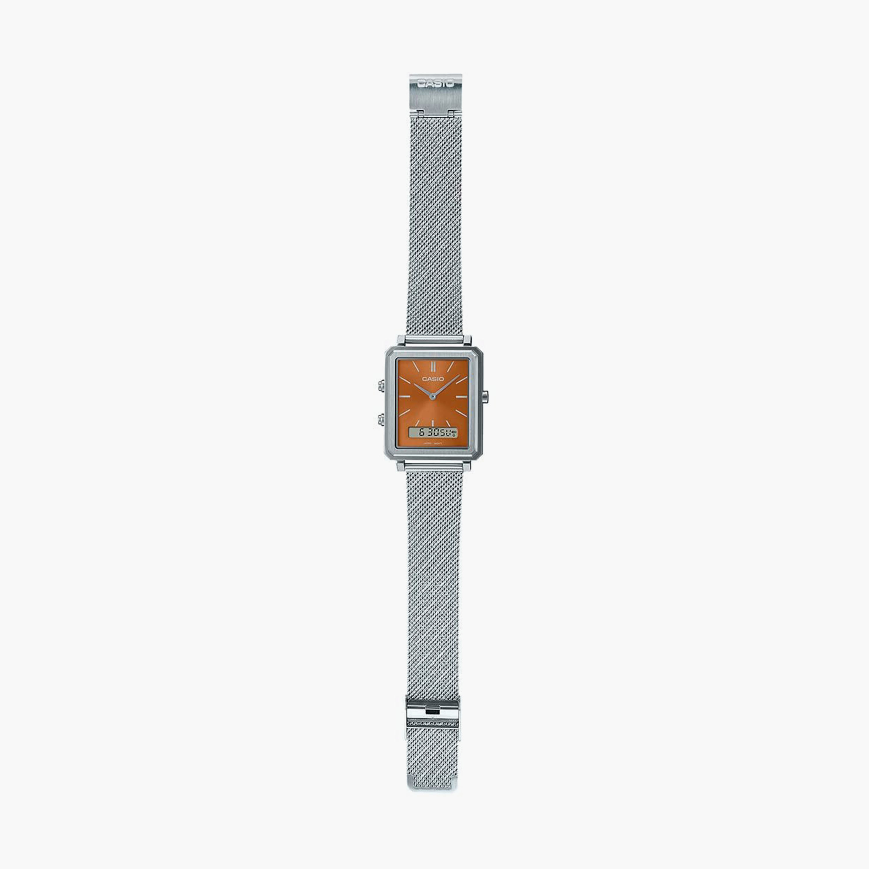  JXL07G65I - ساعة انالوج من اوماكس للنساء بمينا فضي مع سوار بني -women-watchesandjewellery-watches-image-5