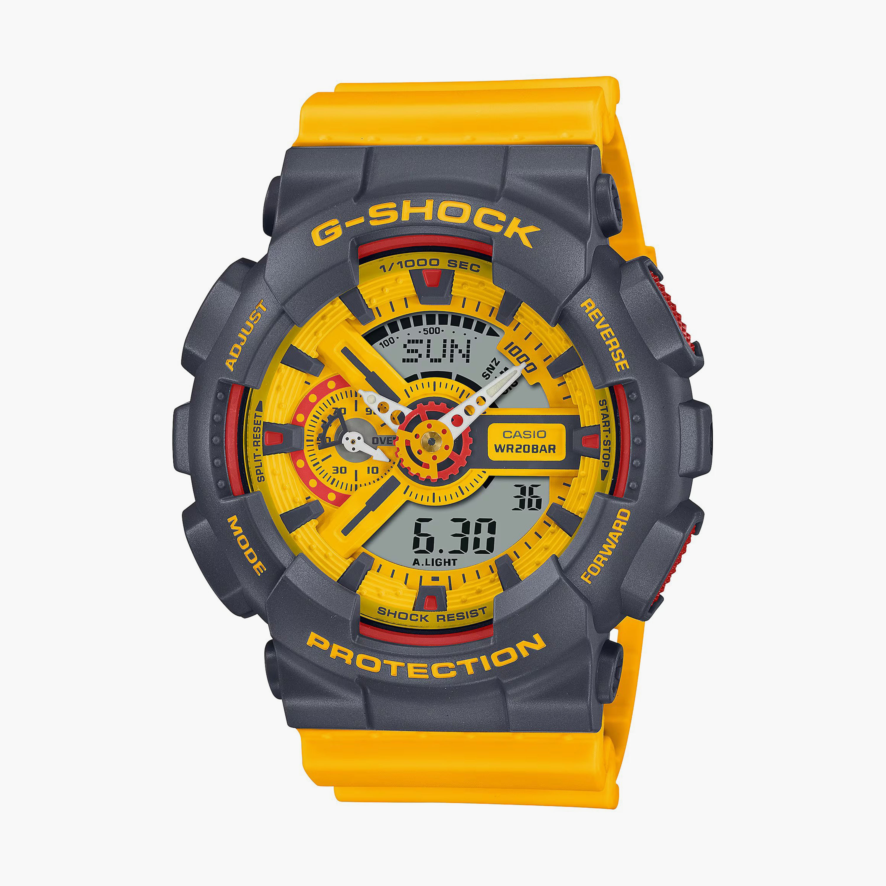 ساعة جي شوك الرقمية بسوار سيليكون أسود للرجال | GX-56RC-1DR-men-watchesandjewellery-watches-image-1