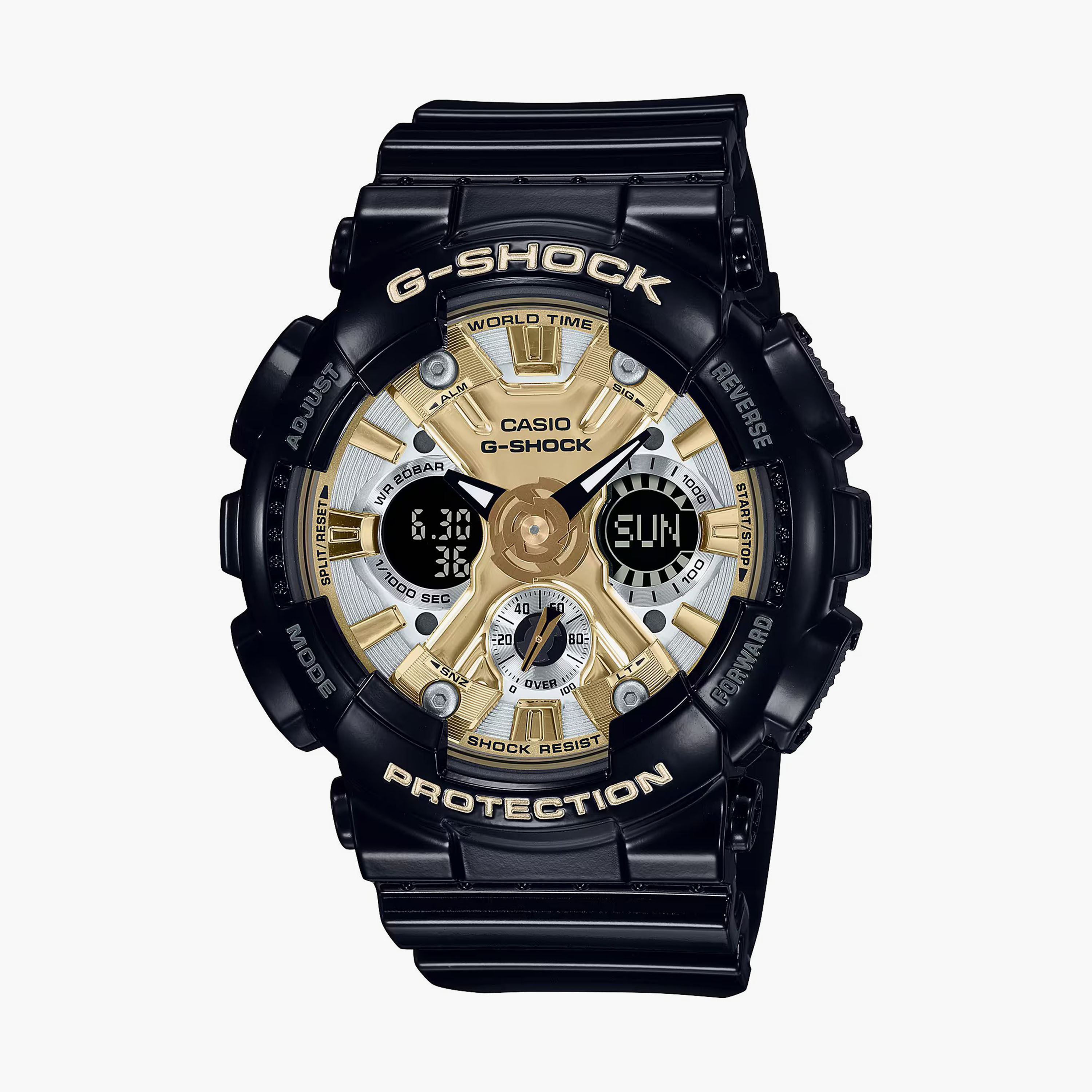 G-Shock Unisex Black Analog-Digital Silicone Strap Watch | GMA-S120GB-1ADR | 46 MM-men-watchesandjewellery-watches-image-1