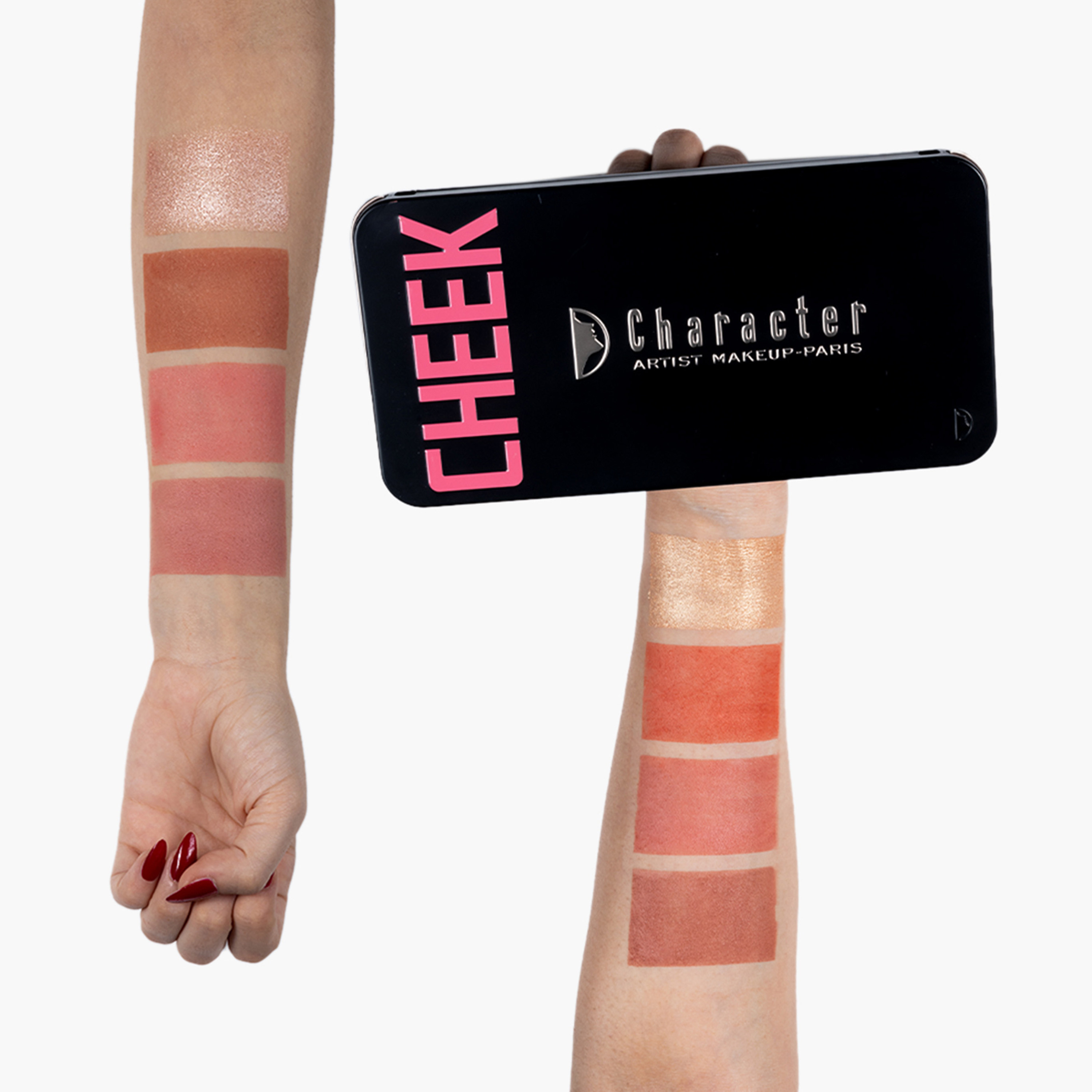 Character Cosmetics Pro Cheek Highlighter and Blush Palette - 58 gms-beautyandpersonalcare-makeup-face-blushes-image-2