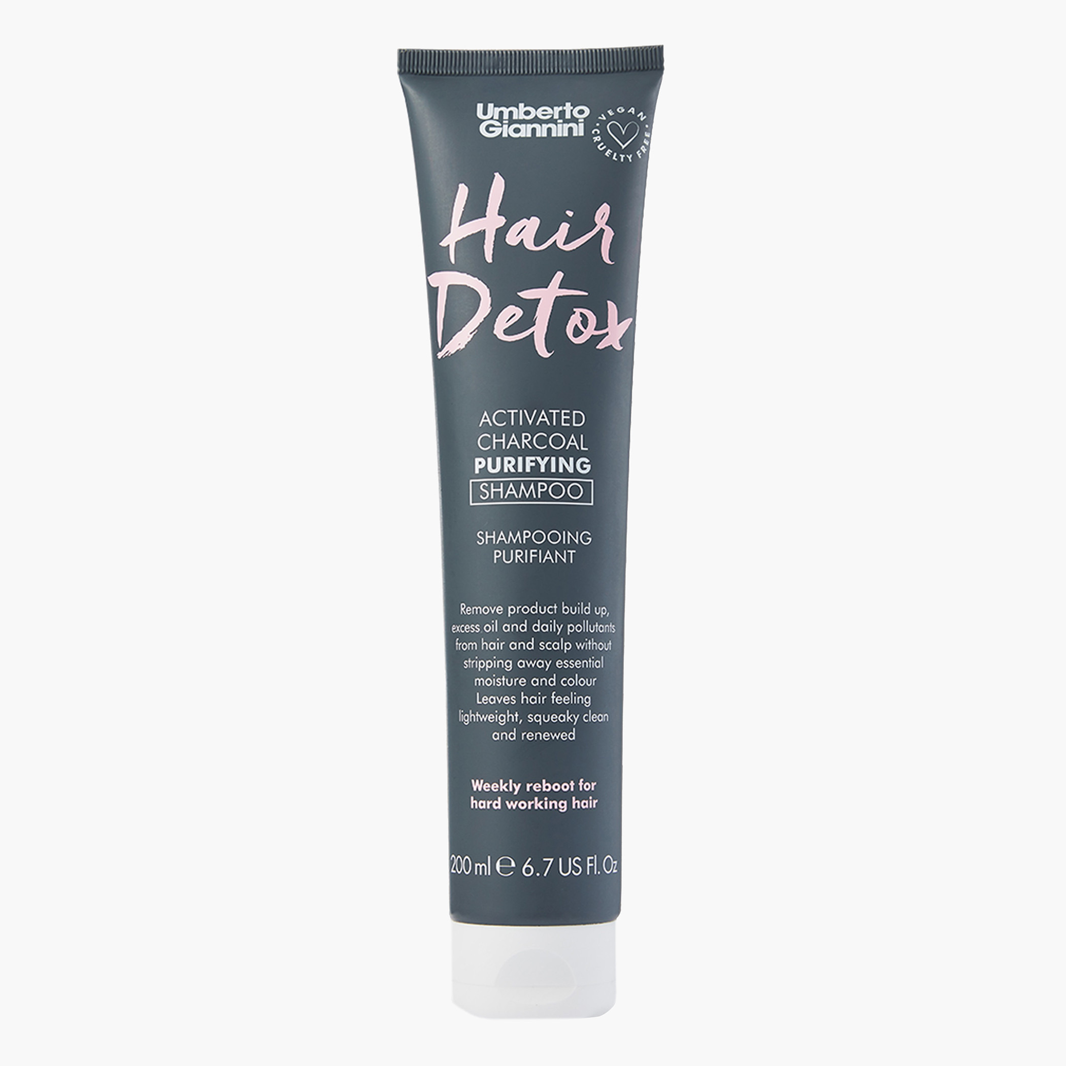 Umberto Giannini Charcoal Detox Shampoo - 200 ml-beautyandpersonalcare-hair-haircare-shampoos-image-1