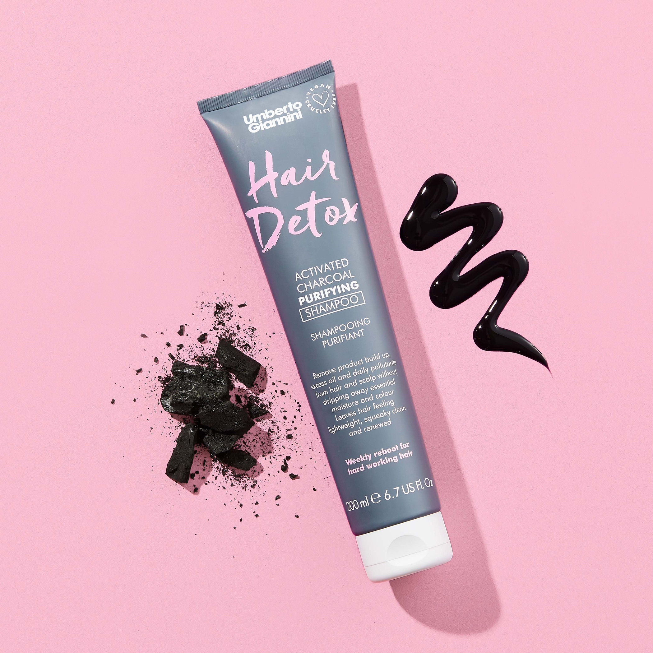 Umberto Giannini Charcoal Detox Shampoo - 200 ml-beautyandpersonalcare-hair-haircare-shampoos-image-2