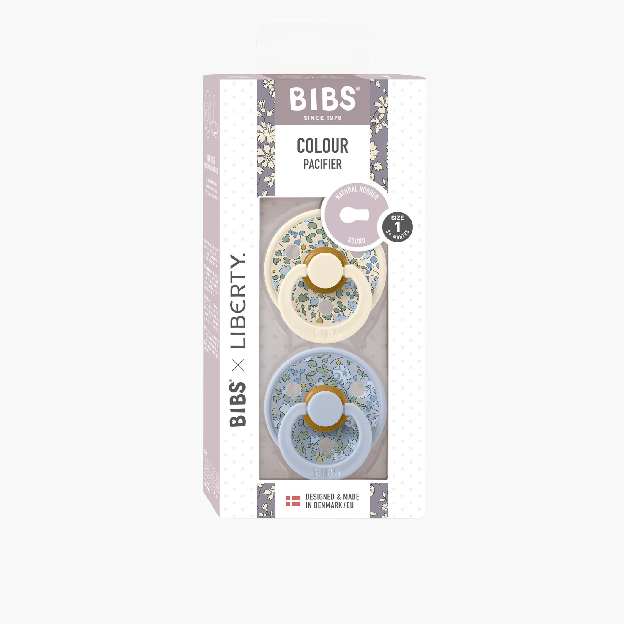 BIBS x Liberty 2-Piece Latex Pacifier Set - 0 months+-baby-feeding-pacifiers-image-1