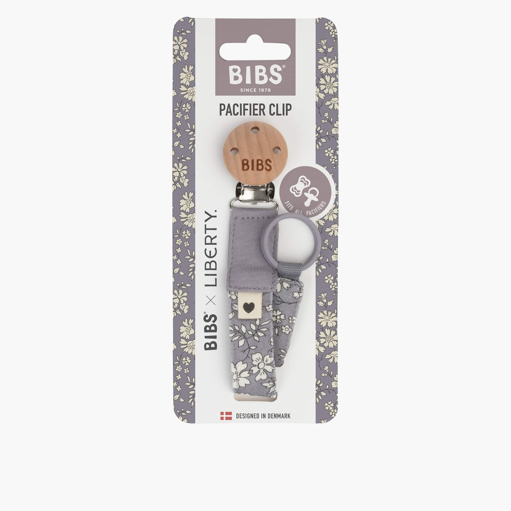 BIBS x Liberty Floral Print Pacifier Clip-baby-feeding-pacifiers-image-1