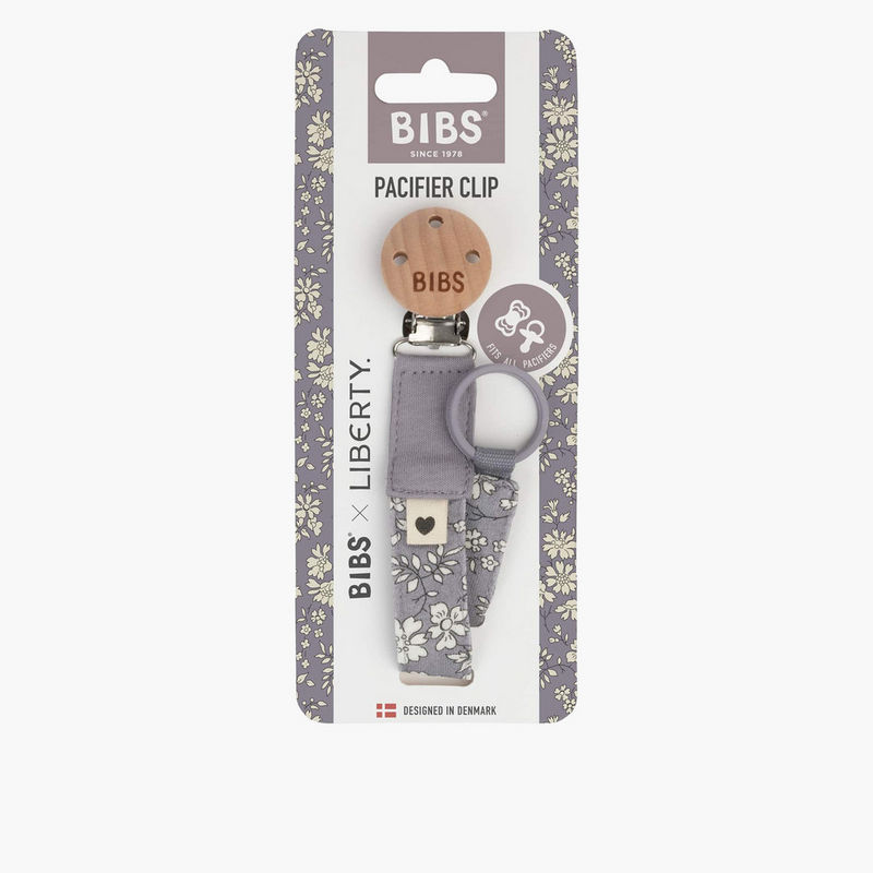 مشبك لهاية بطباعة زهور من BIBS x Liberty