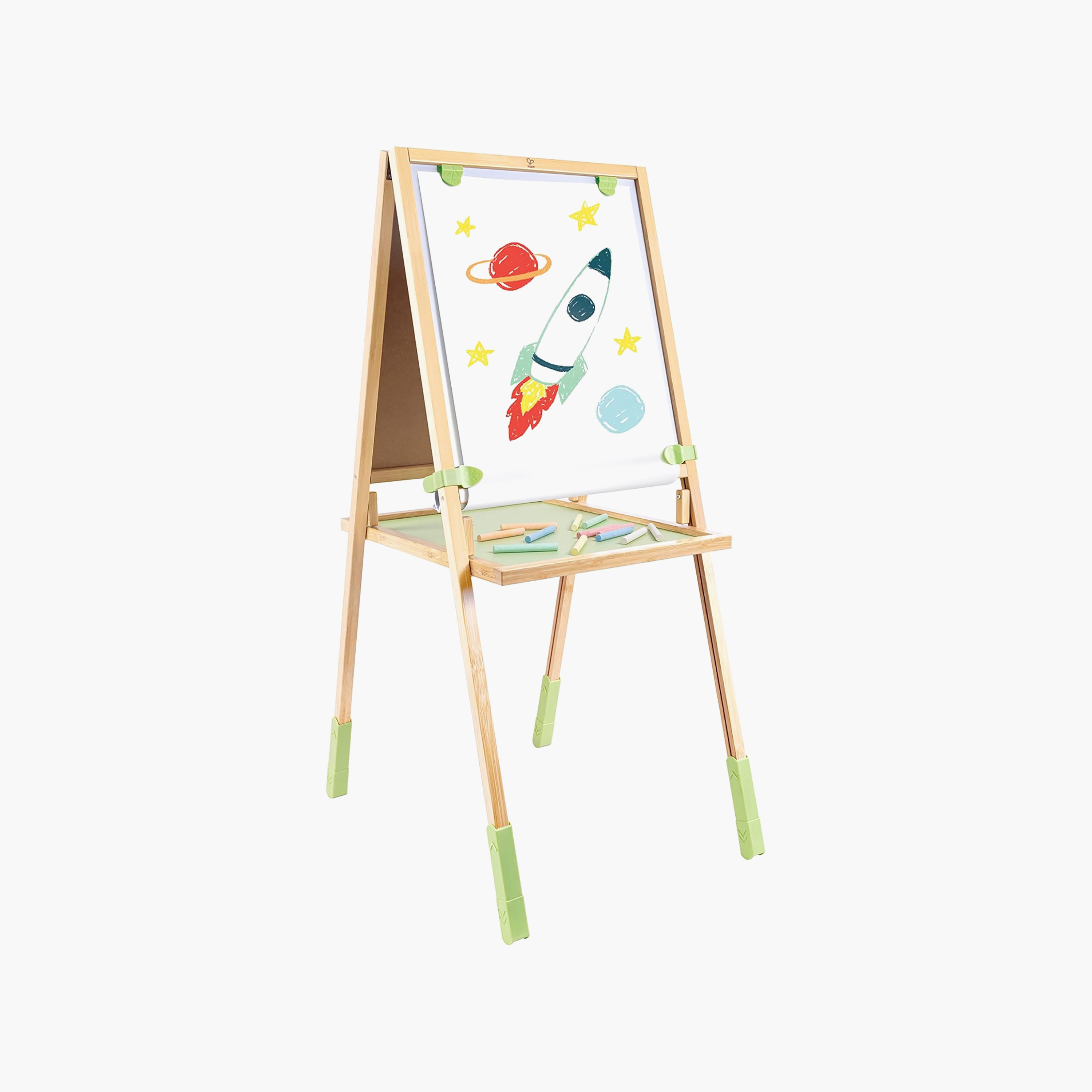 Hape Step Up Bamboo Easel Playset-school-artsandcrafts-image-1