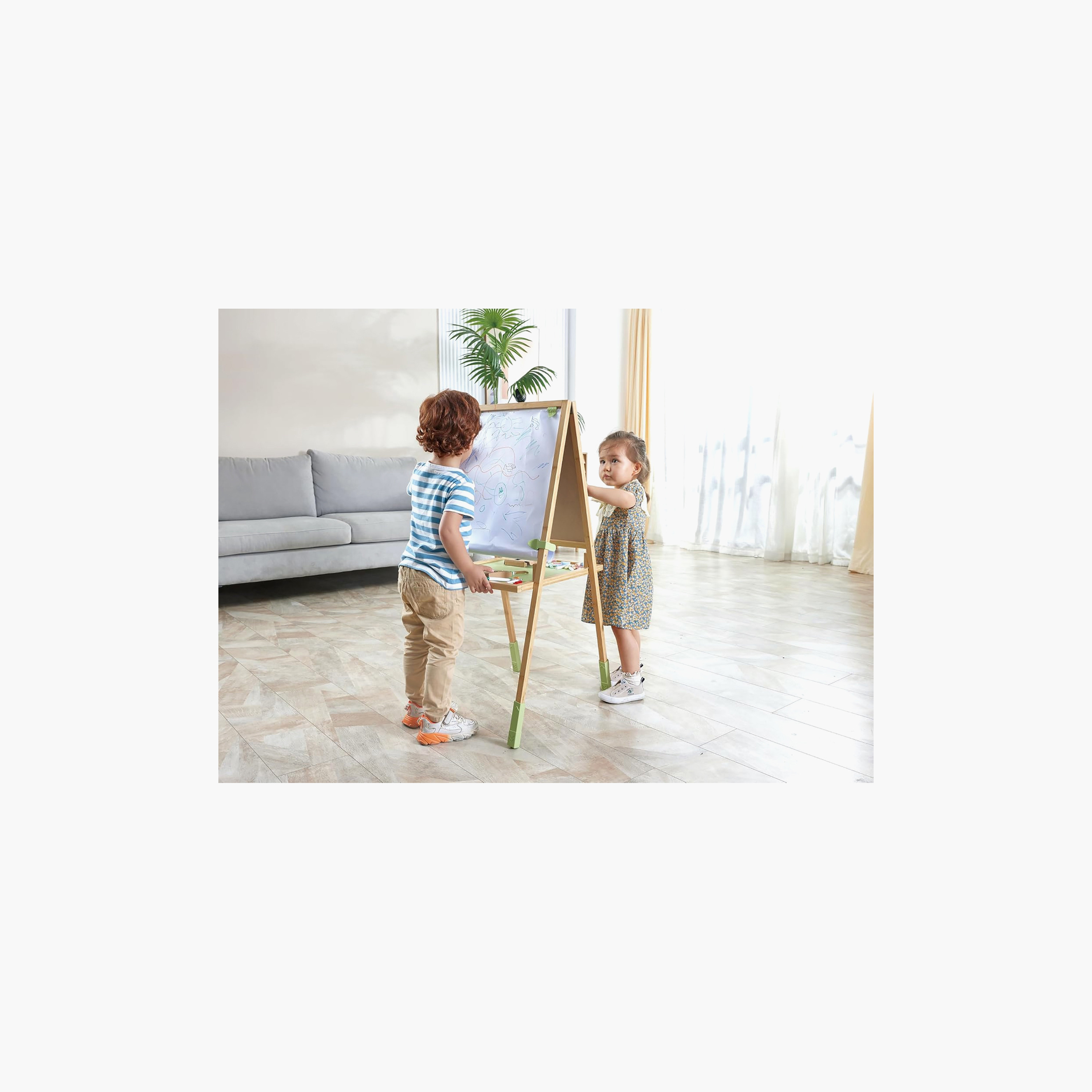 Hape Step Up Bamboo Easel Playset-school-artsandcrafts-image-6