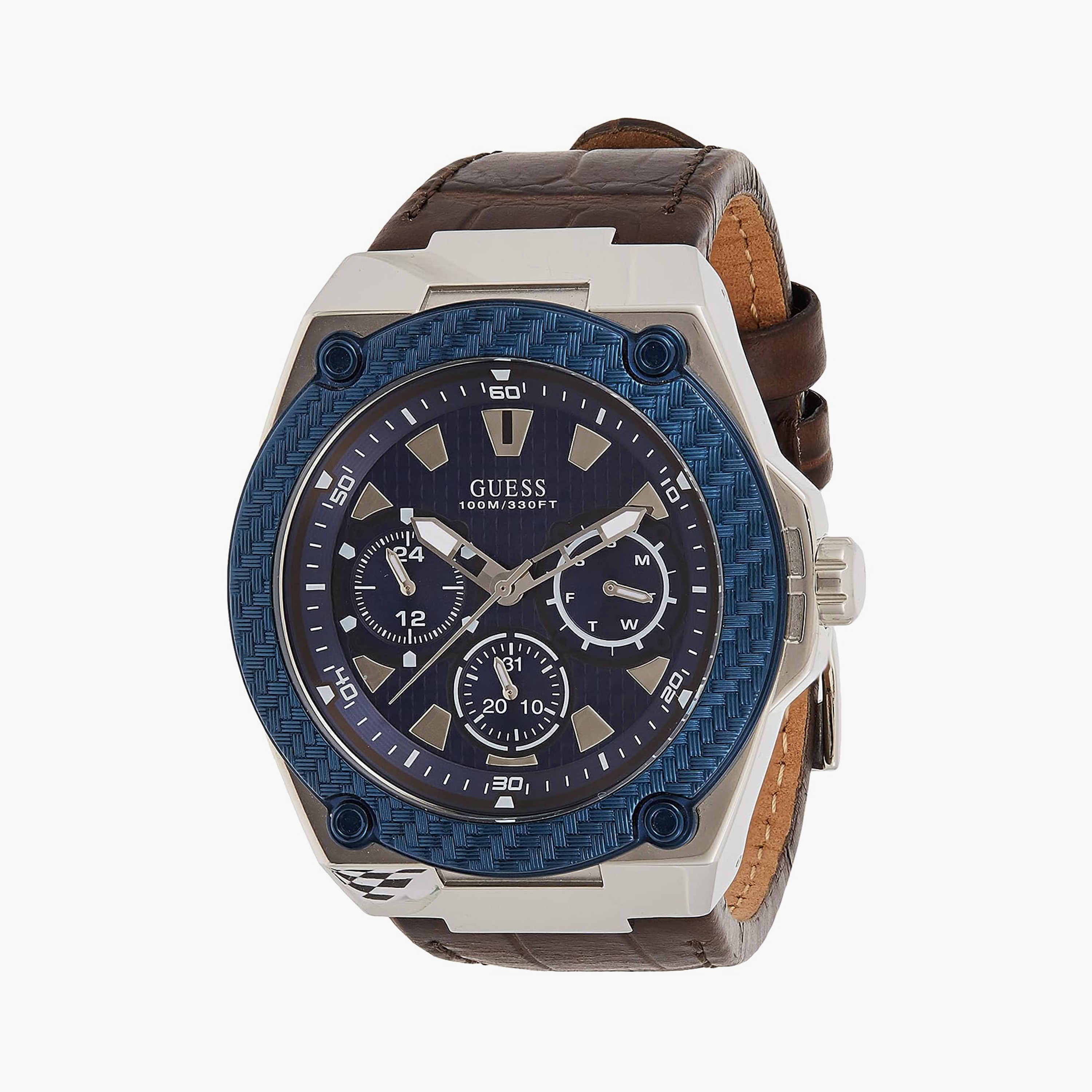 Guess watch discount leather strap price