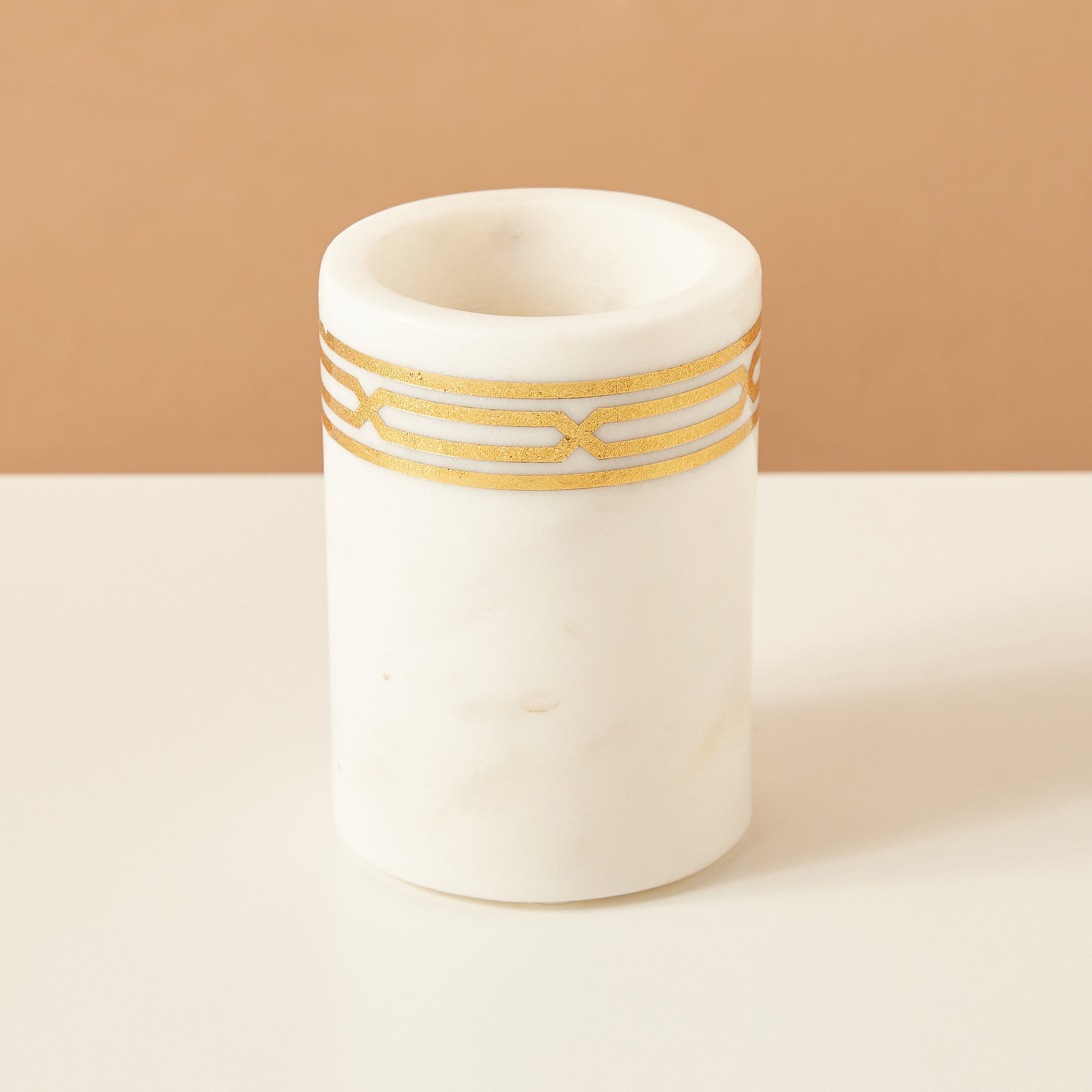 Gia Como Marble Tumbler-household-bathandlaundry-bathaccessories-toothbrushholdersandtumblers-image-2